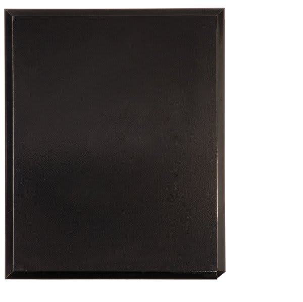 6" x 8" High Gloss Solid Black Finish Plaque