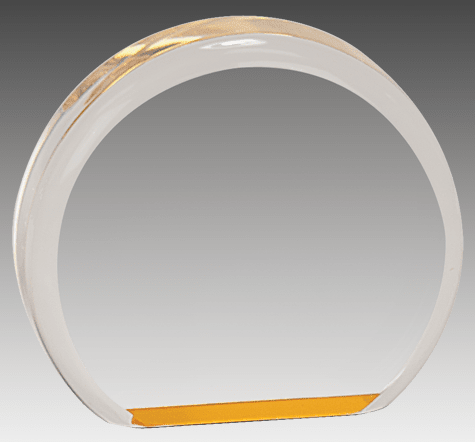 3.5" Gold Acrylic Circle