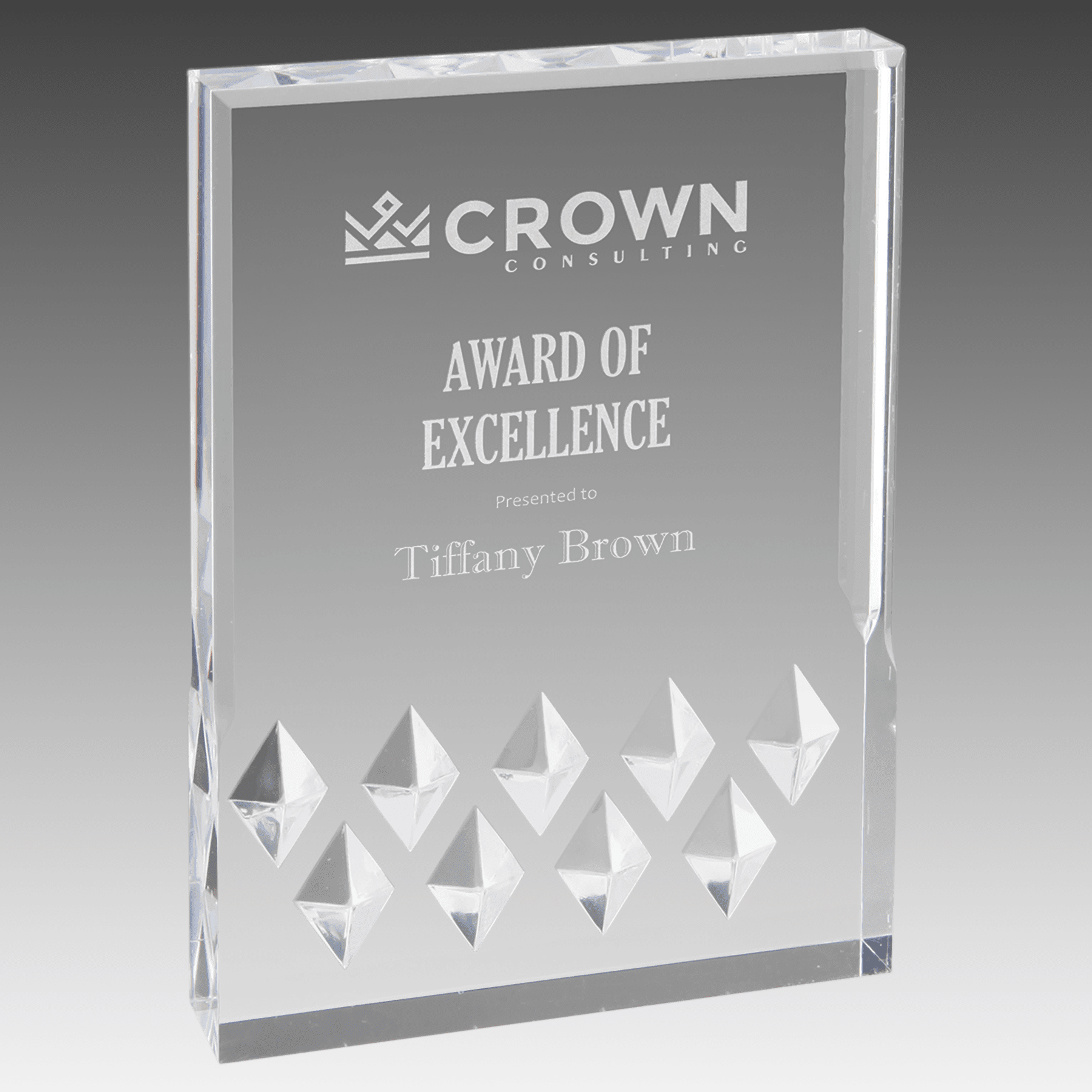 5" x 7" Silver Diamond Mirage Acrylic