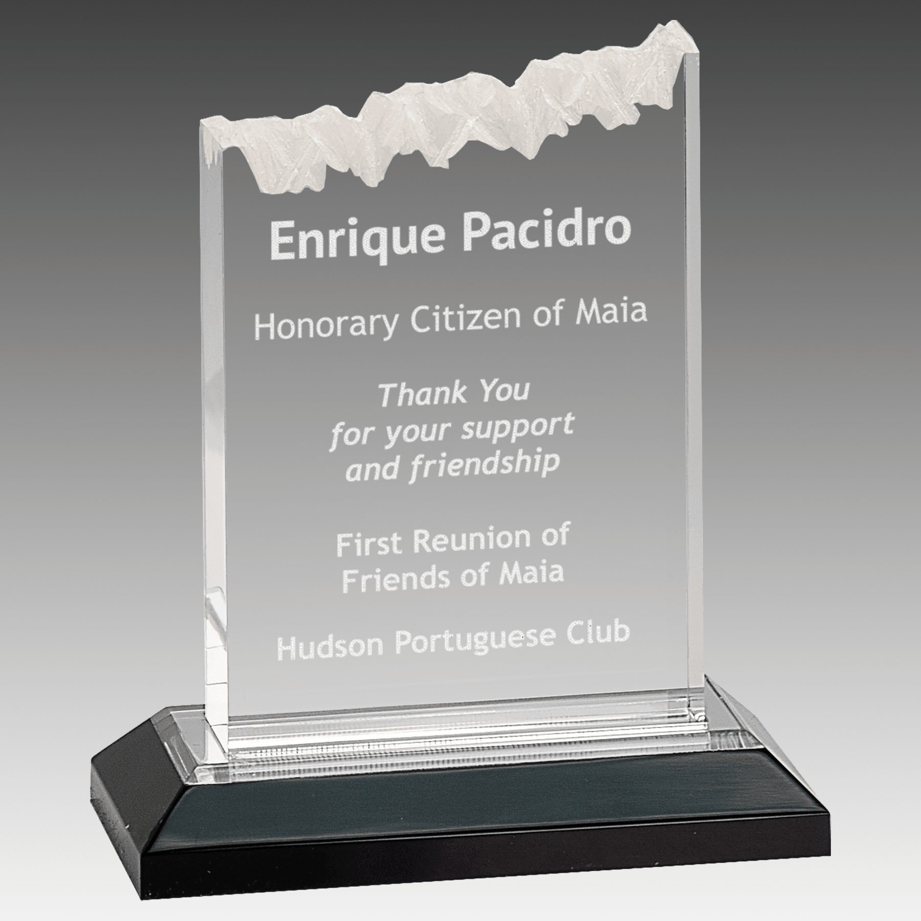 5" x 6" Silver Frosted Impress Acrylic