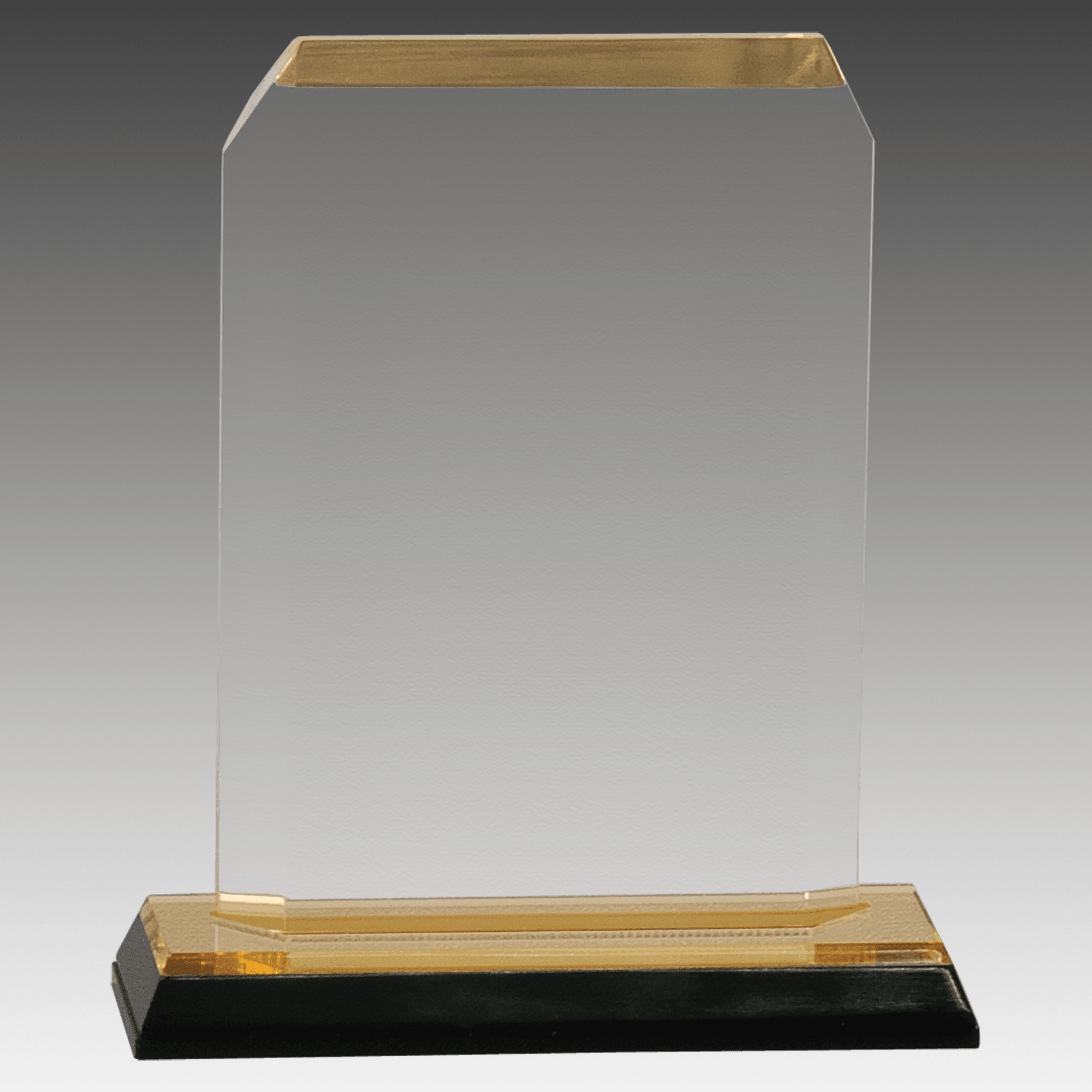 3.5" x 5.5" Gold Clipped Corner Impress Acrylic