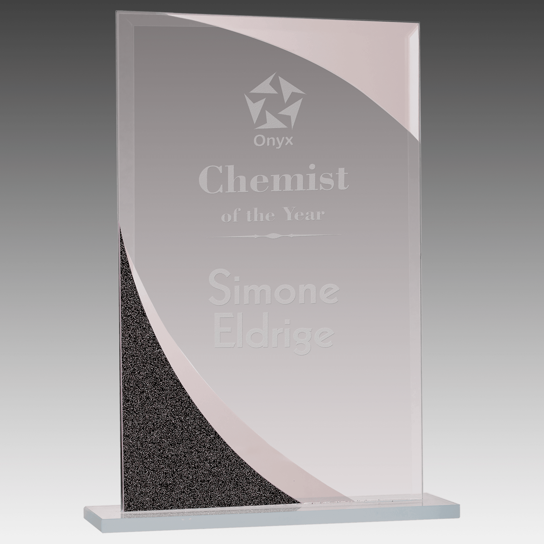 7.5" Rectangle Designer Glass Award