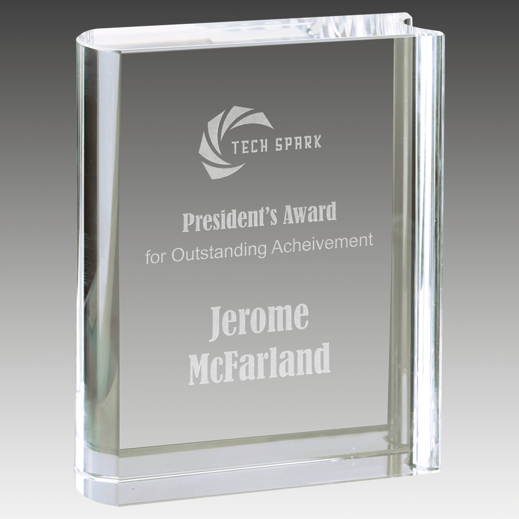 4.5" x 6" Clear Crystal Book