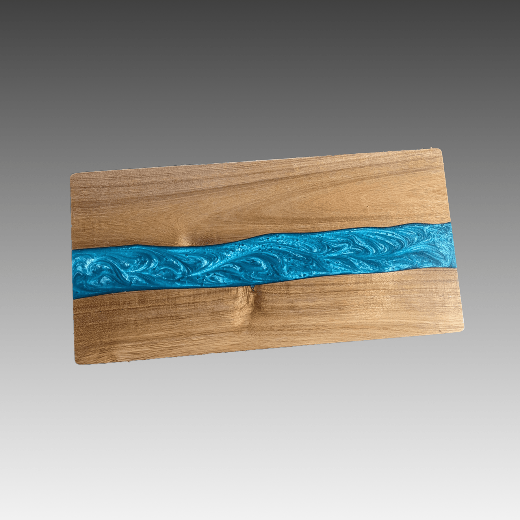 Rectangular Acacia Wood & Inlaid Resin Cutting Board