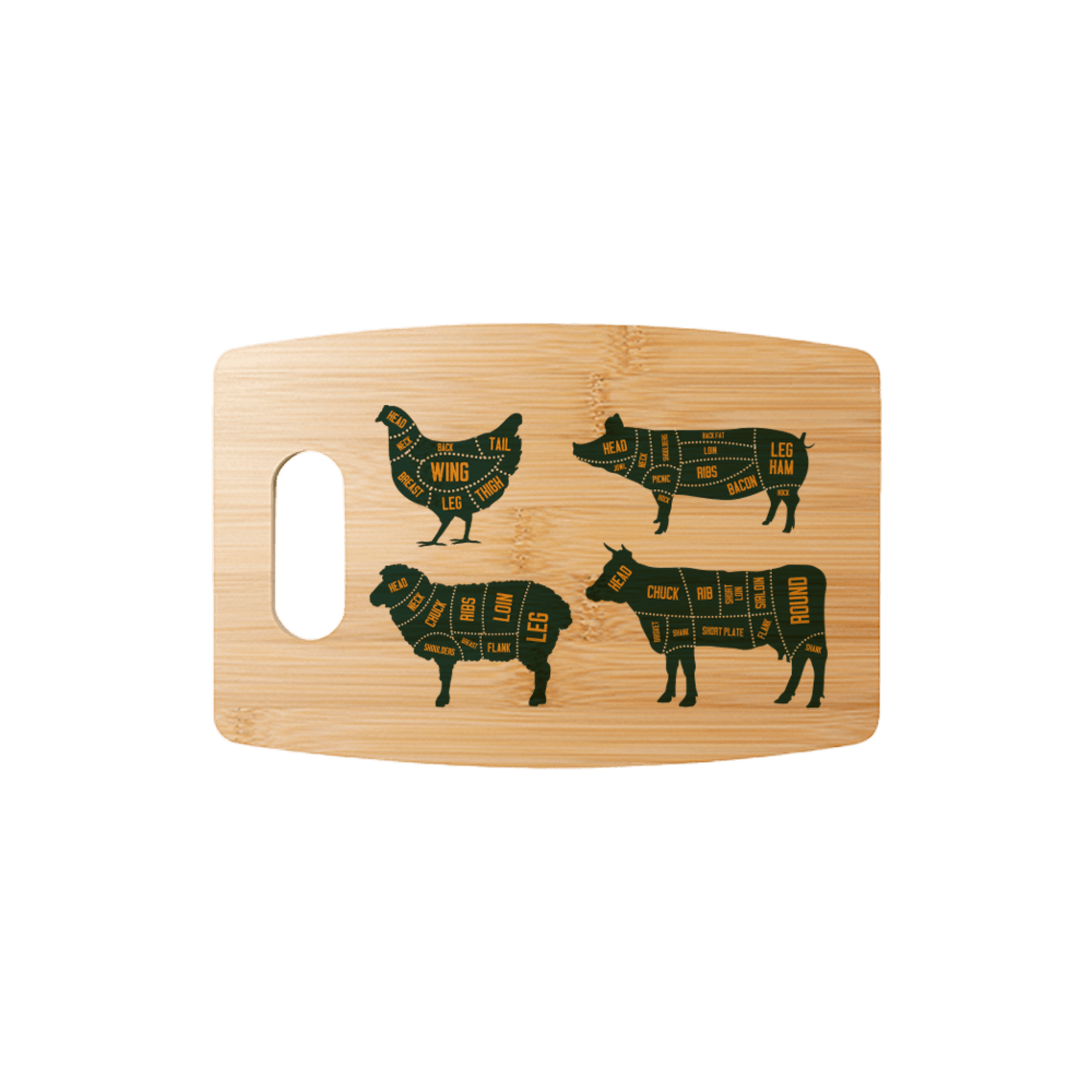 Curved Sublimatable Bamboo Cutting Board
