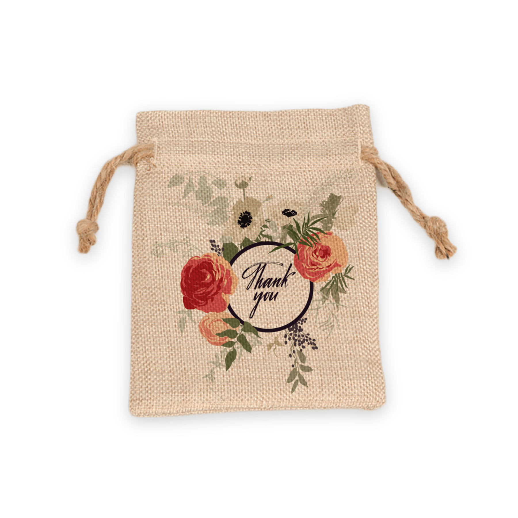 Burlap Drawstring Bags - SCK21
