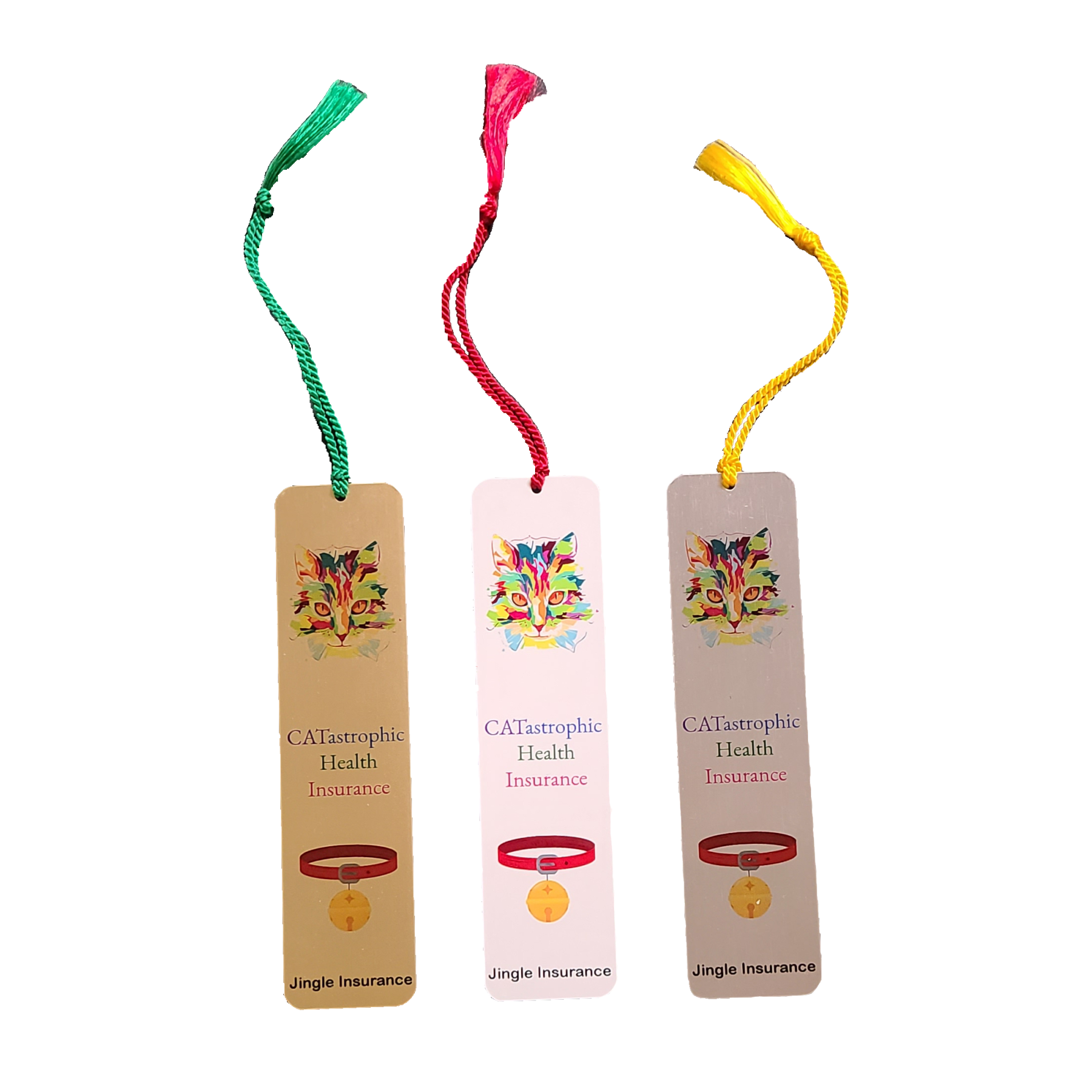 1.5" x 5.75" Aluminum Bookmarks