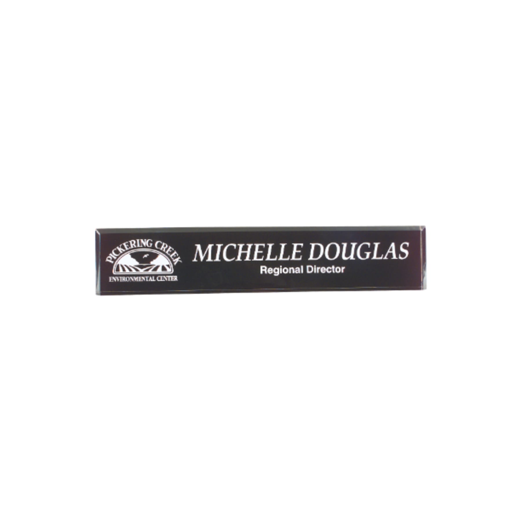10" x 2" Black Acrylic Desk Wedge