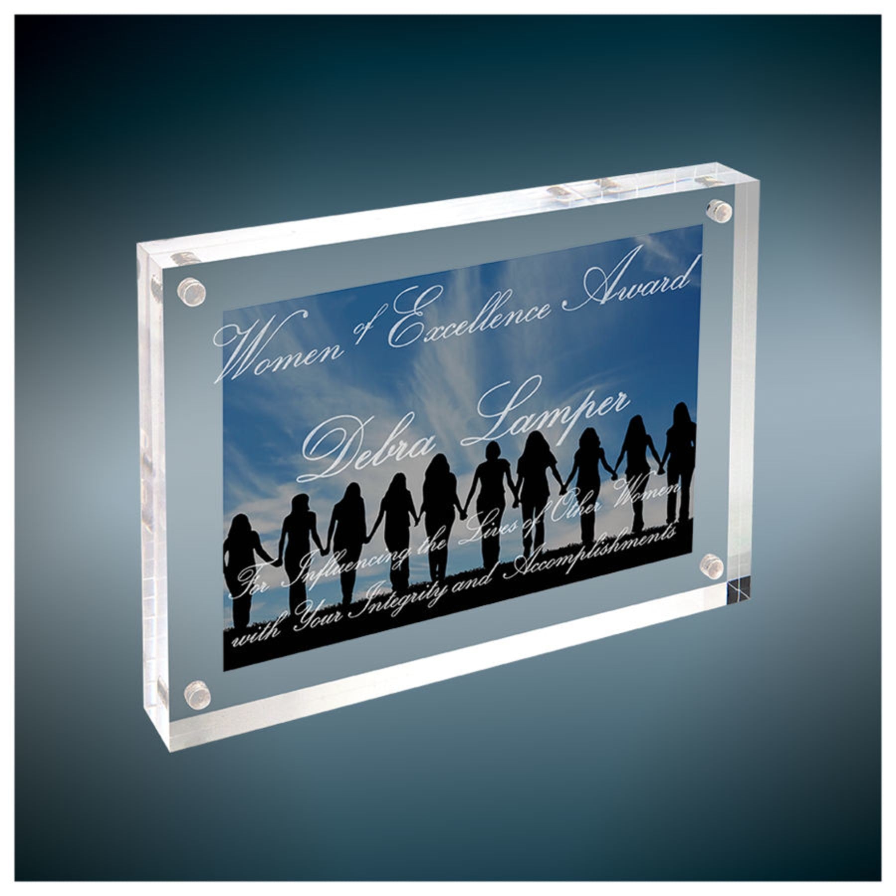 7" x 5" Clear Rectangle Magnetic Acrylic