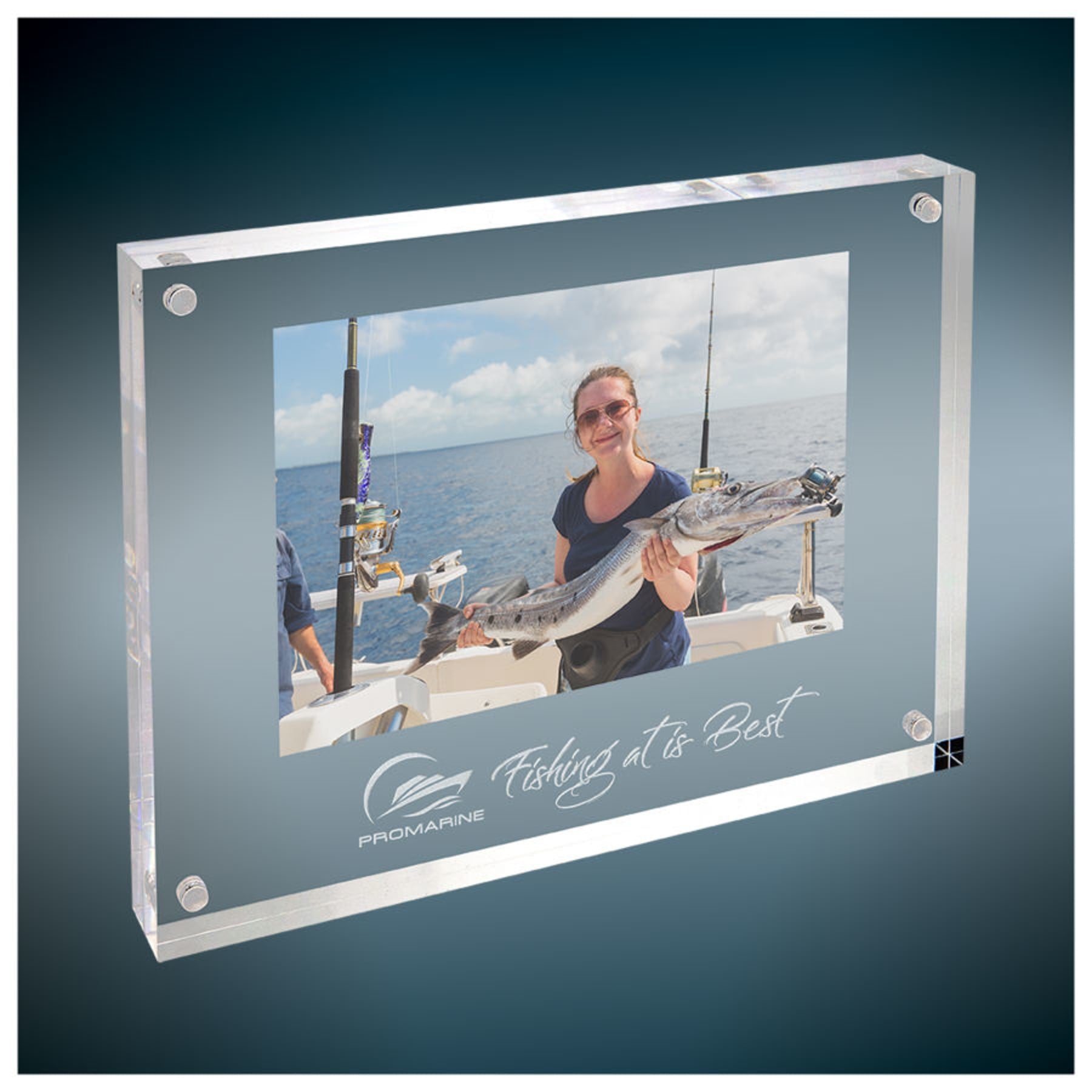 8" x 6" Clear Rectangle Magnetic Acrylic