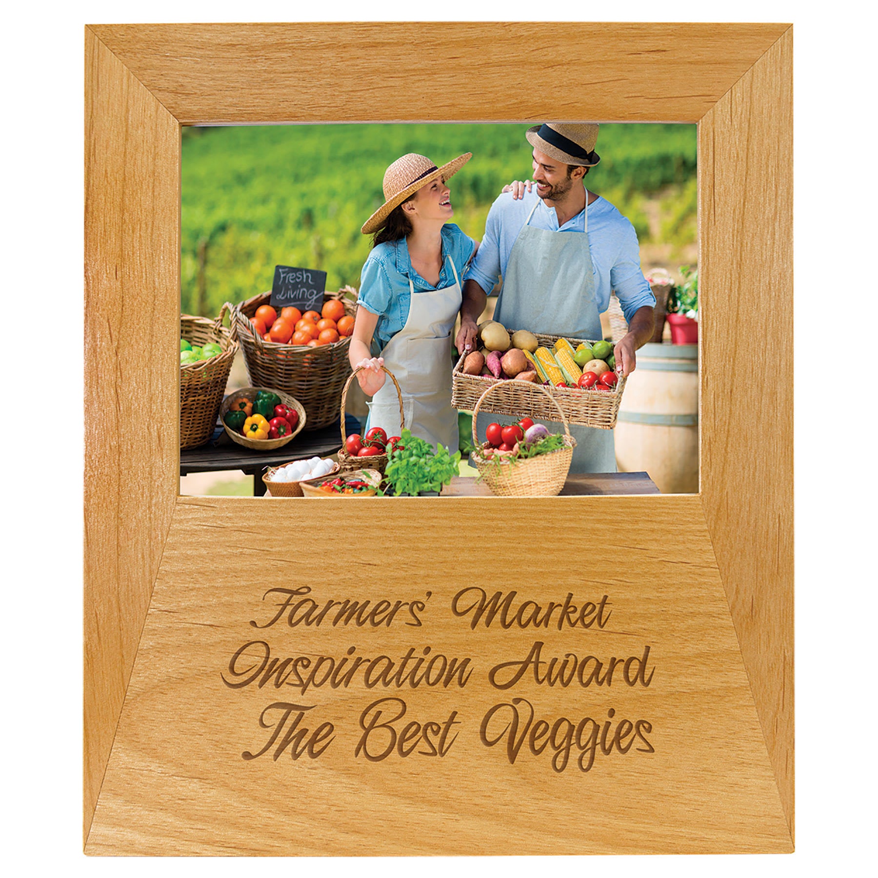 Picture Frame with 4.44" x 9.06" Engraving Area