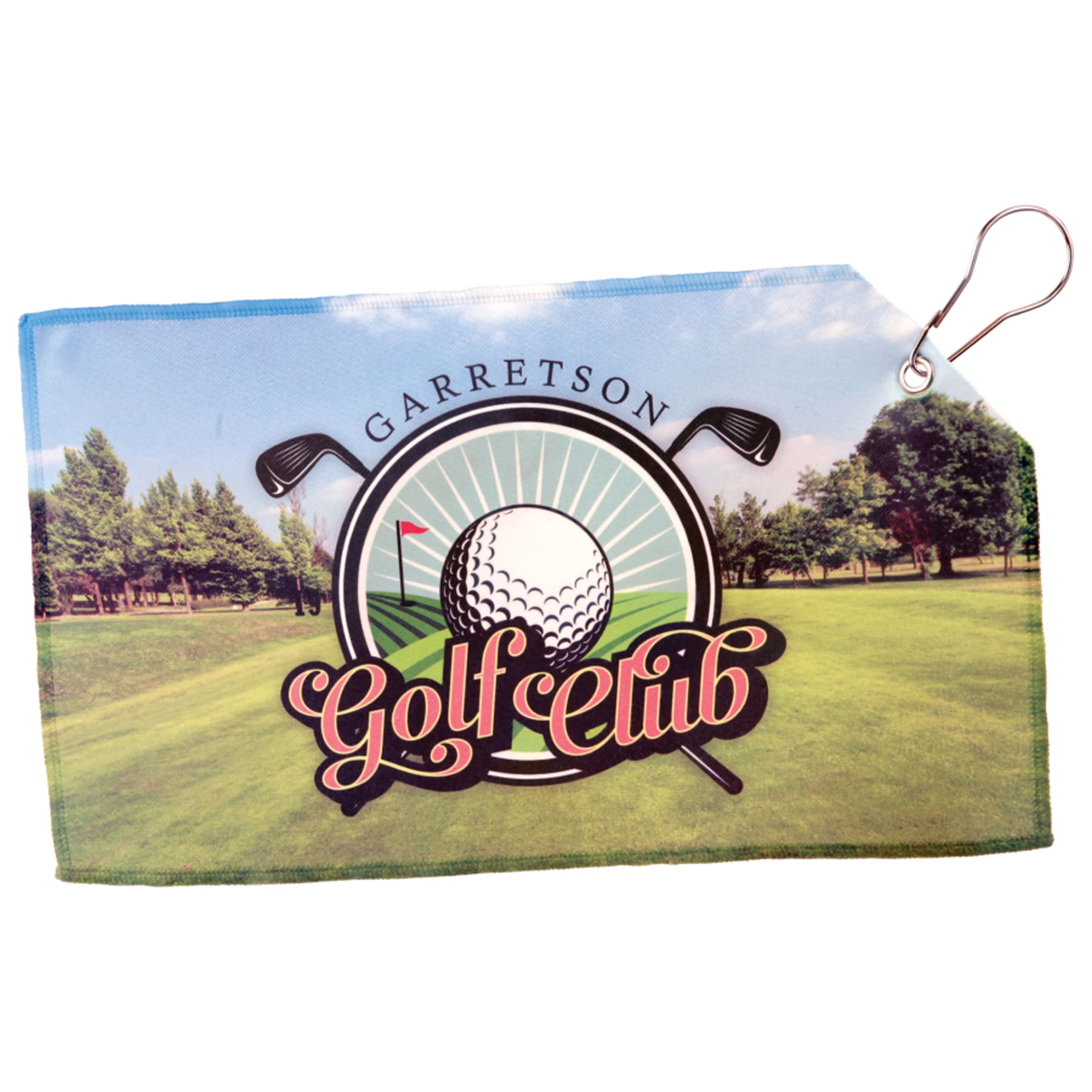 7.5" x 13" White Sublimatable Golf Towel