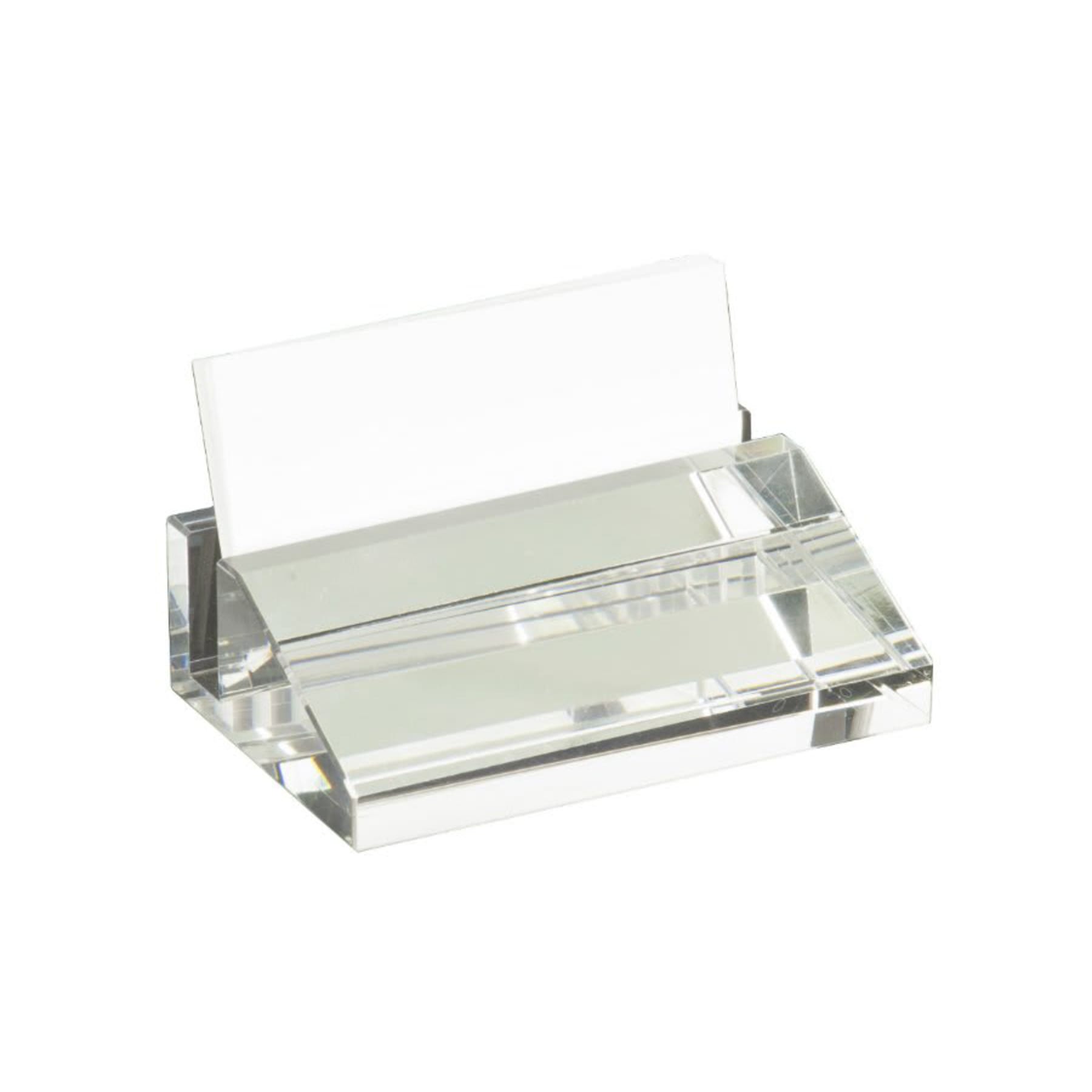 4" x 2.5" Crystal Business Card Holder