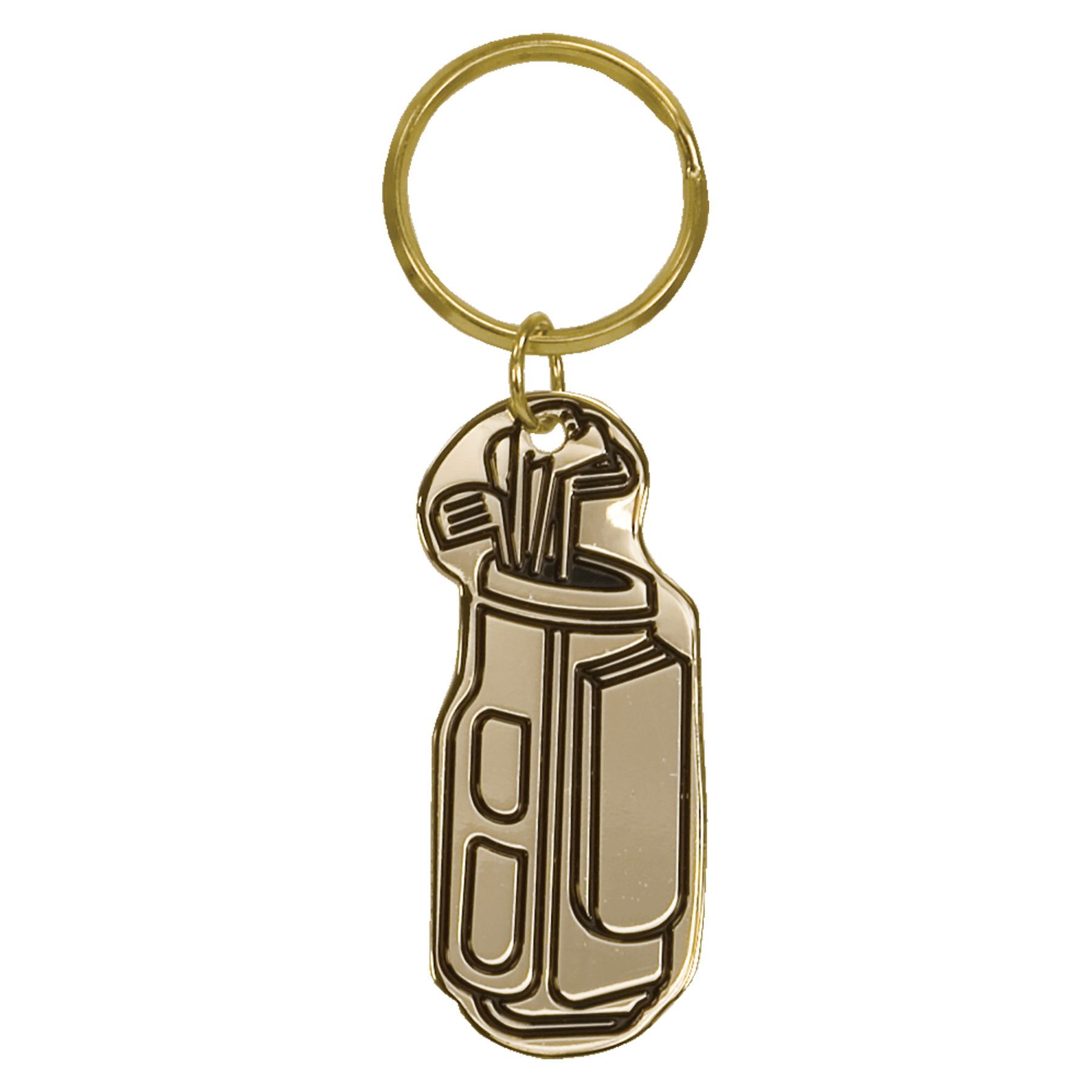 Golf Bag Brass Keychain - KCB09