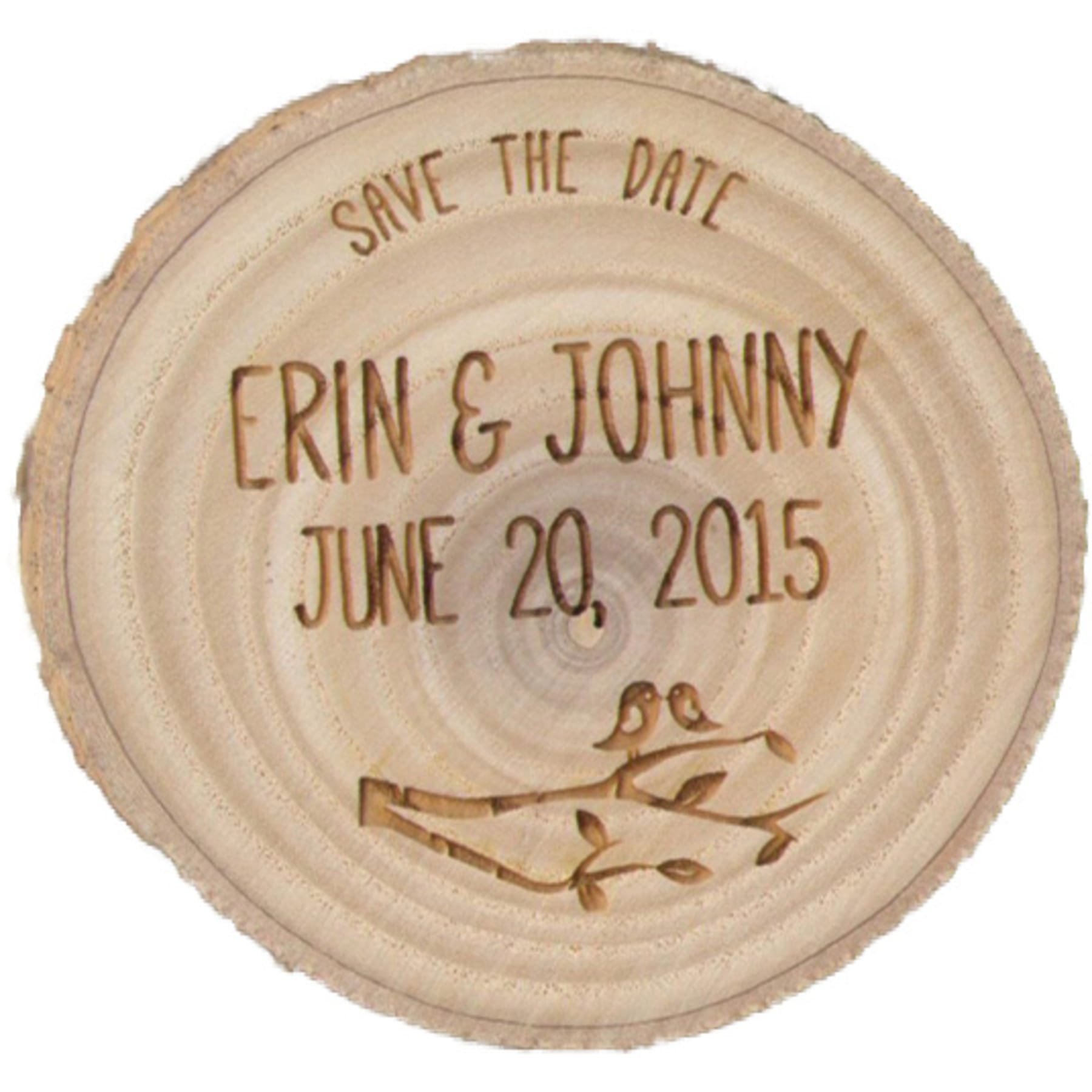 2.5" - Aspen Hardwood Magnets - Bark Edge