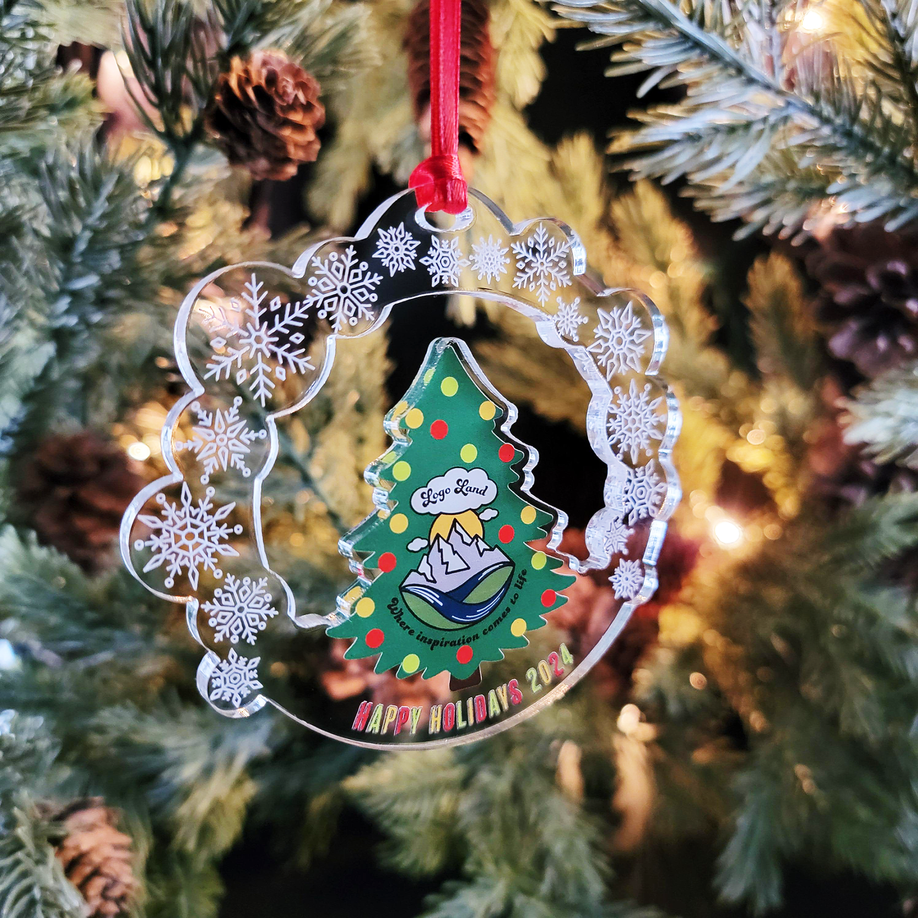 Custom Acrylic Ornament - OAX01