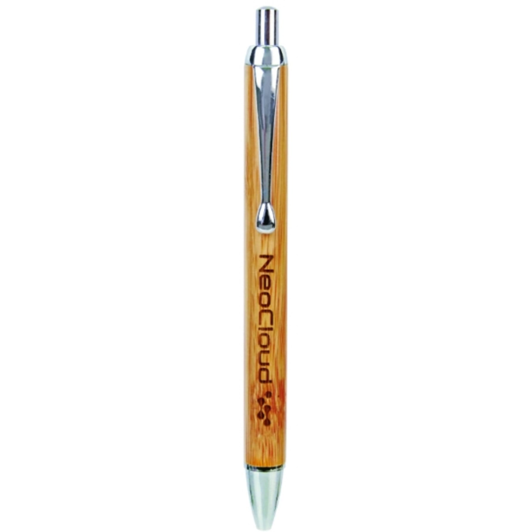 Bamboo with Silver Trim Pen