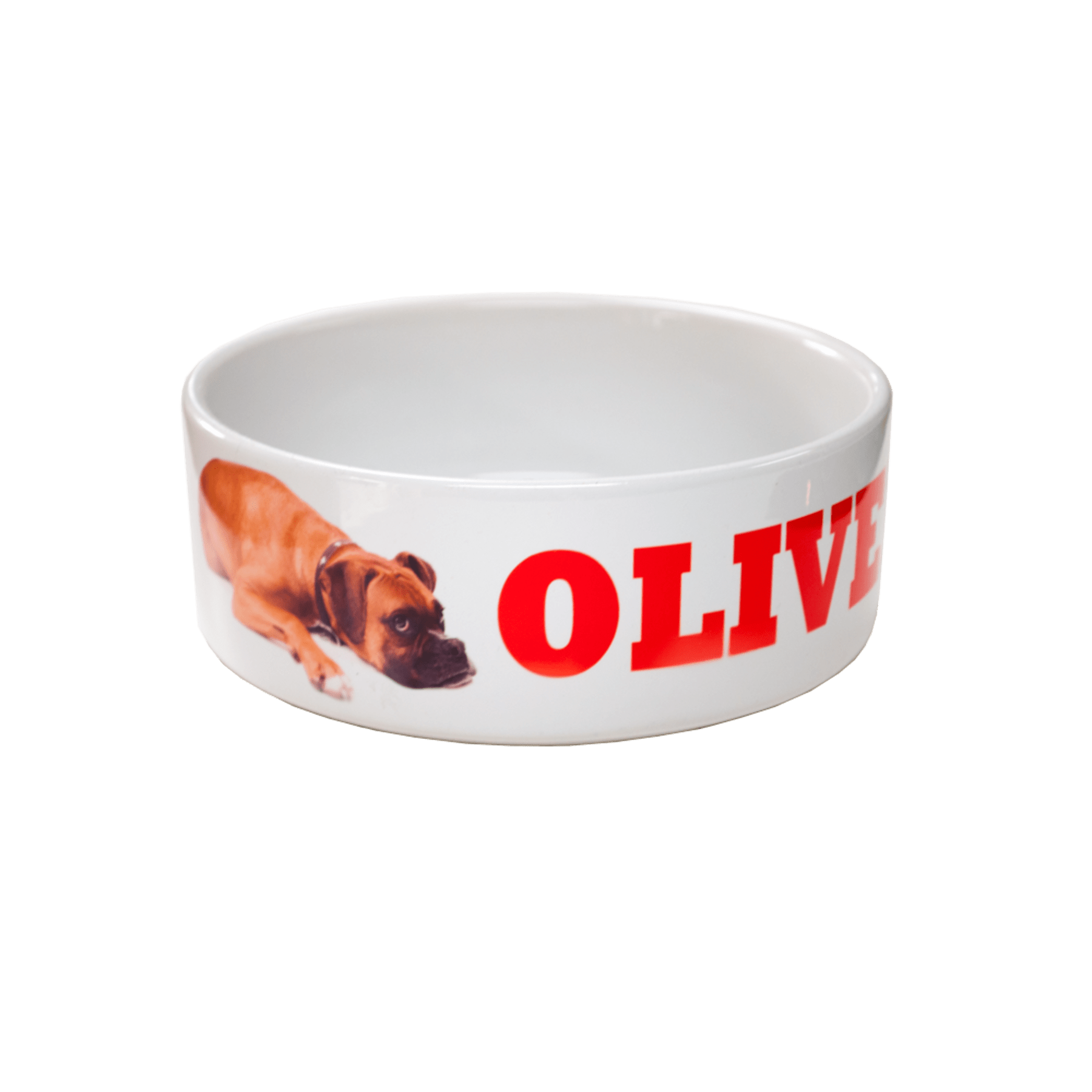 2.95" x 7.0" Sublimatable Ceramic Pet Bowl