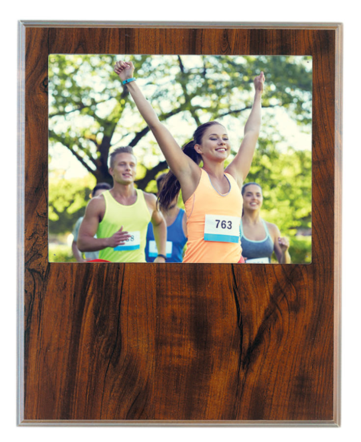 Cherry Finish Routed Plaque w/Plexiglass Window - PWC02