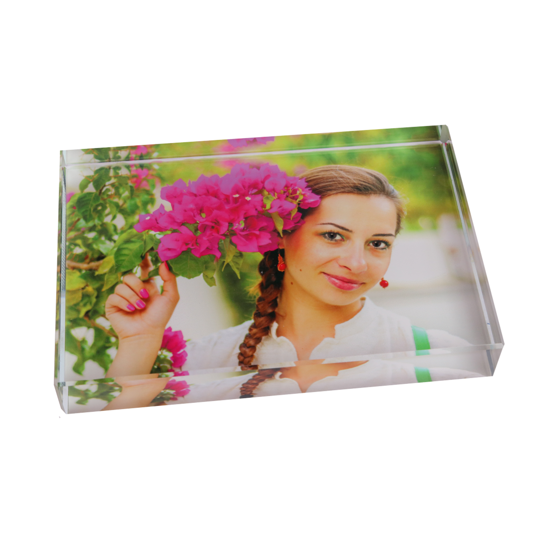 3.5" x 5" Glass Rectangle Sign or Paperweight
