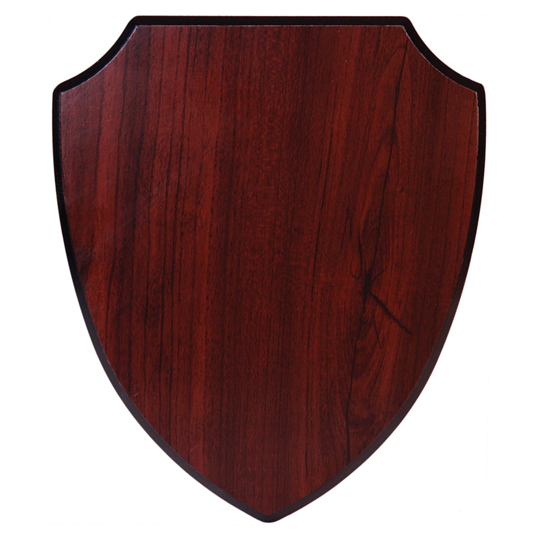 7.25" x 8.75" Rosewood Piano Finish Shield Plaque
