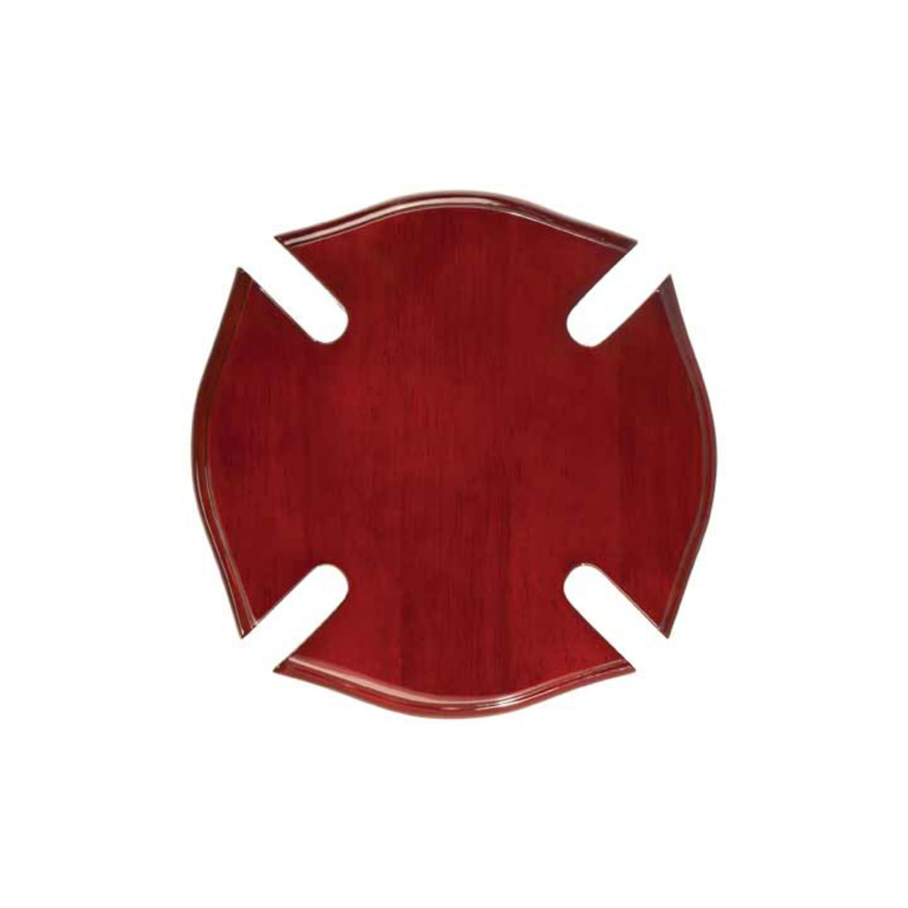 10" x 10" Rosewood Piano Finish Maltese Cross Plaque
