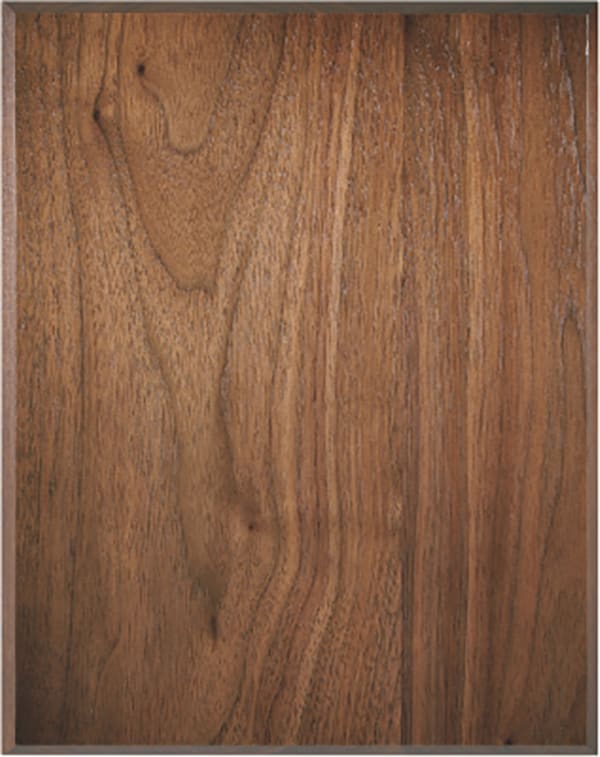 4" x 6" 45 Degree Bevel Edge Genuine Walnut Plaque