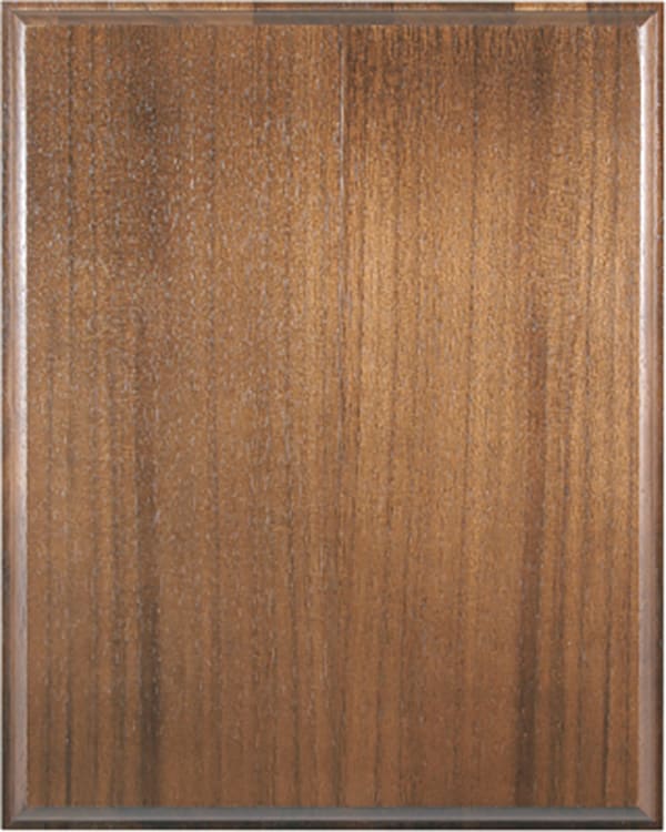 8" x 10" 45 Degree Bevel Edge Genuine Walnut Plaque