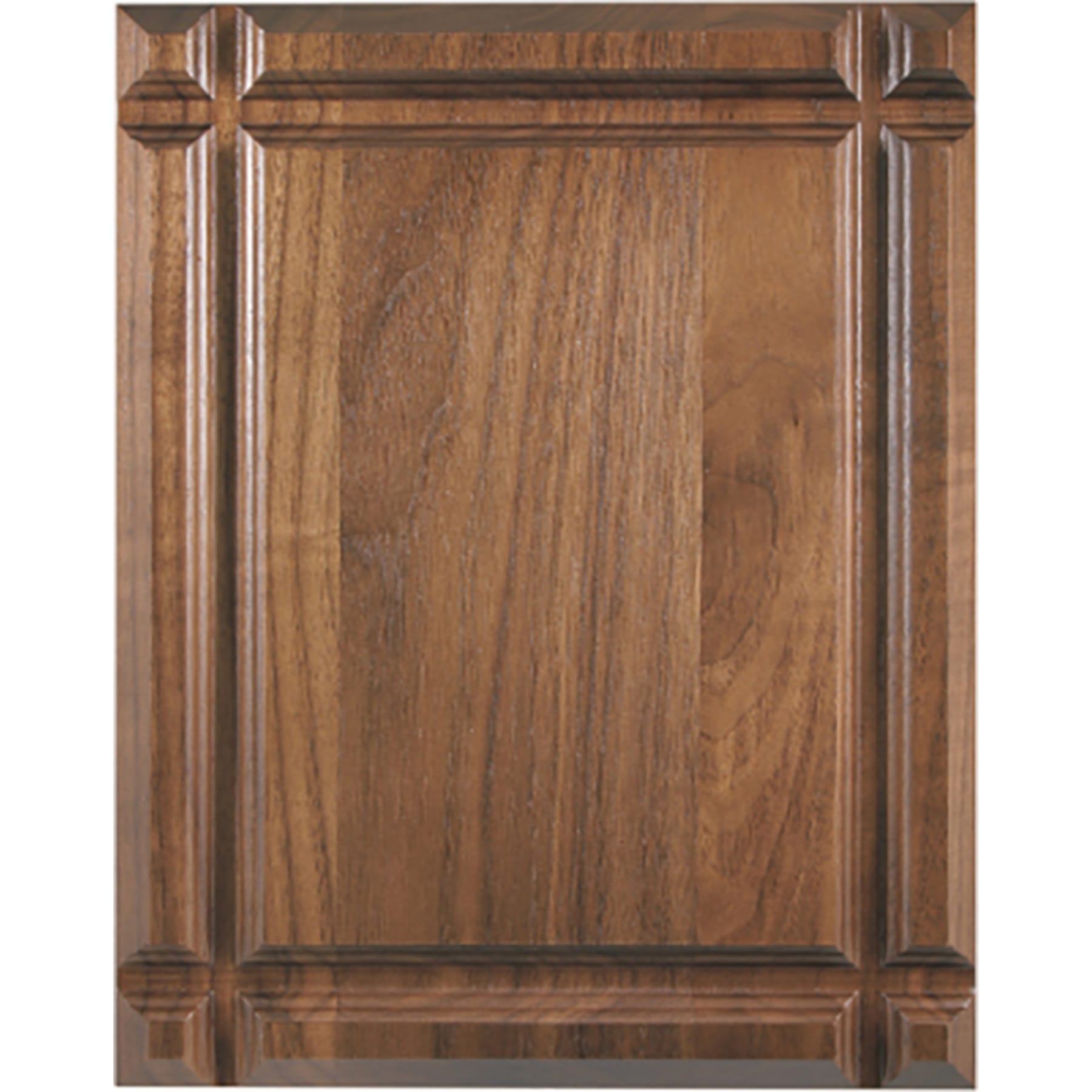8" x 10" Grooved Face Genuine Walnut Plaque