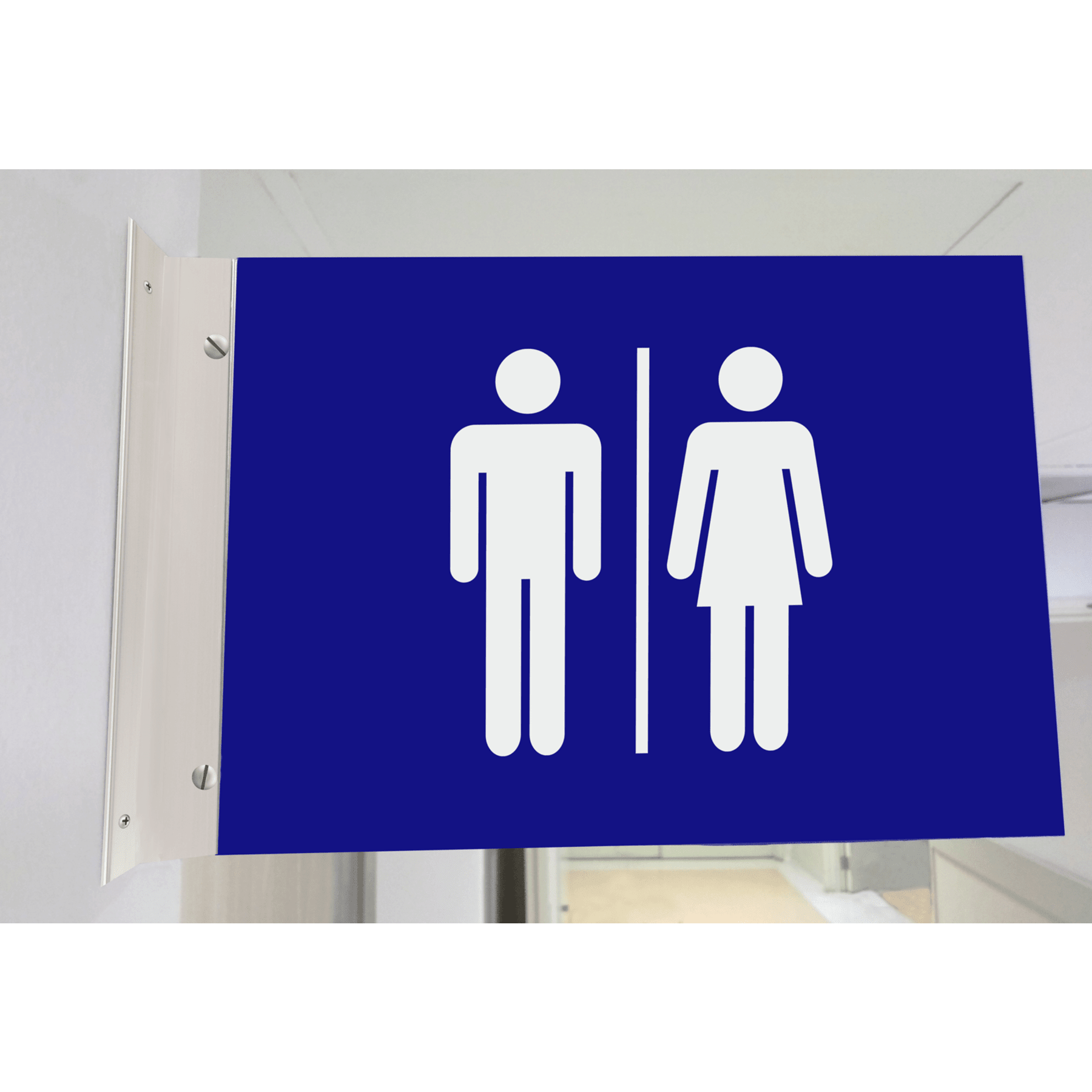 4" x 4" Corridor or Ceiling Sign