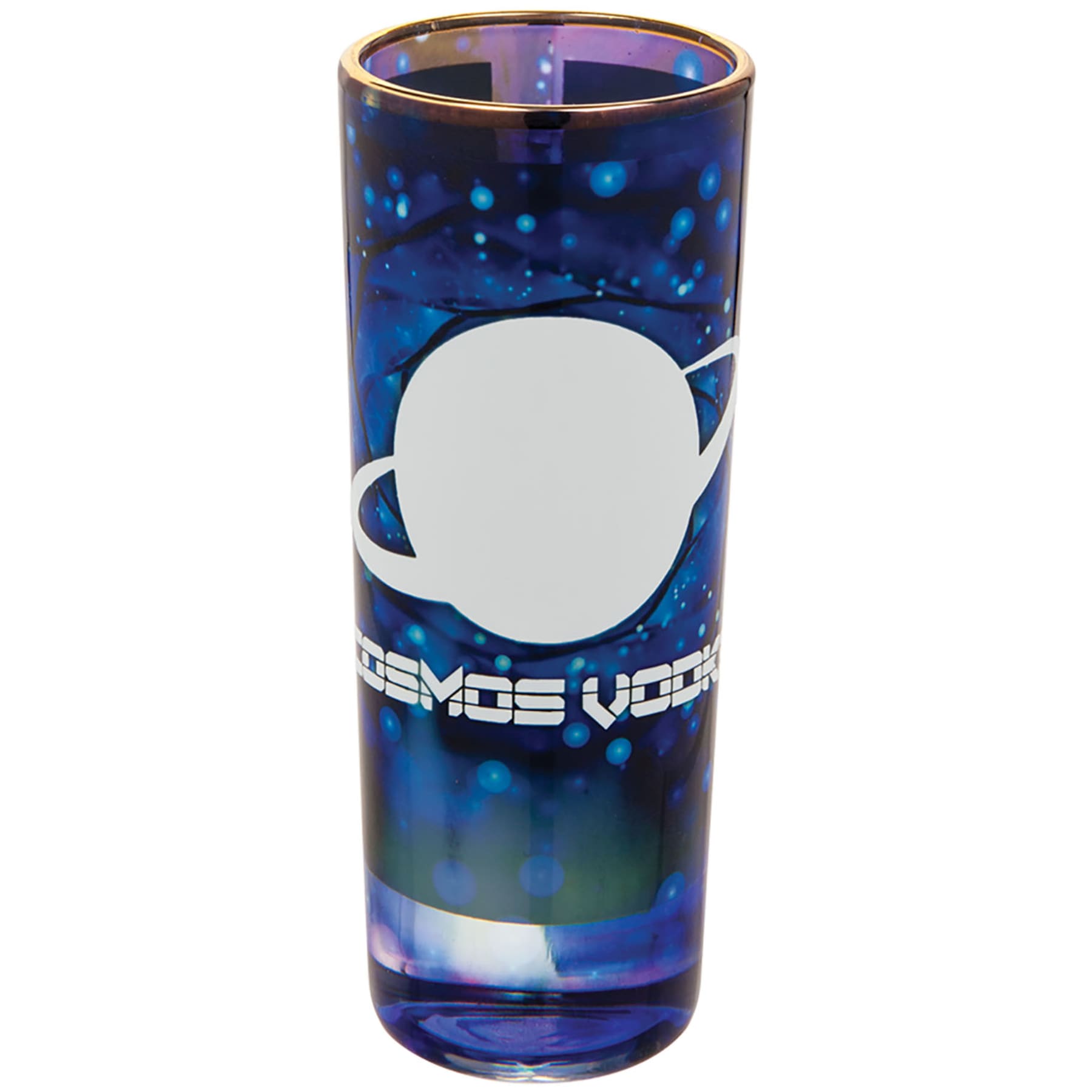 2.5 oz. Sublimatable Glass Shooter with Gold Rim
