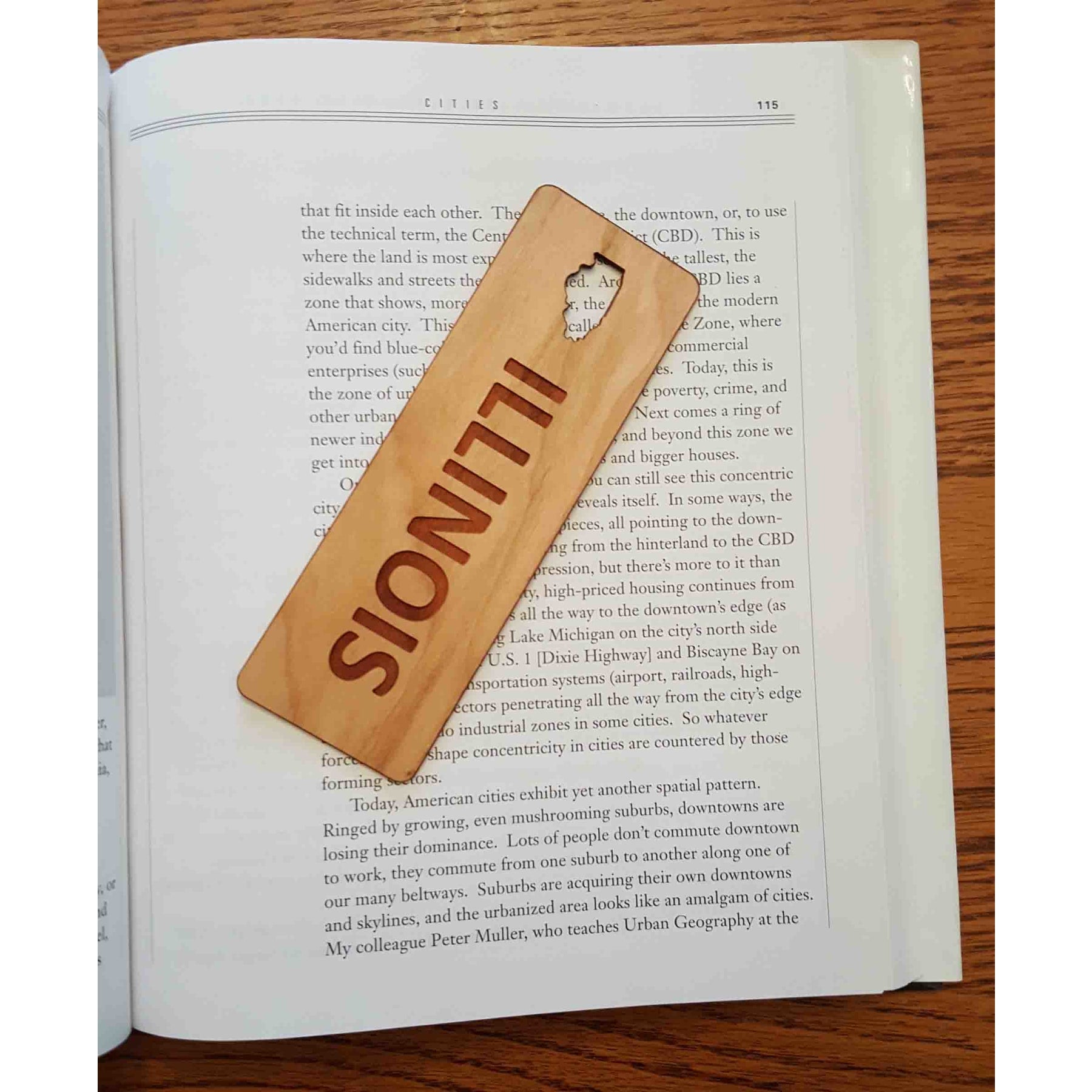 1.5" x 5.75" - Illinois Hardwood Bookmarks