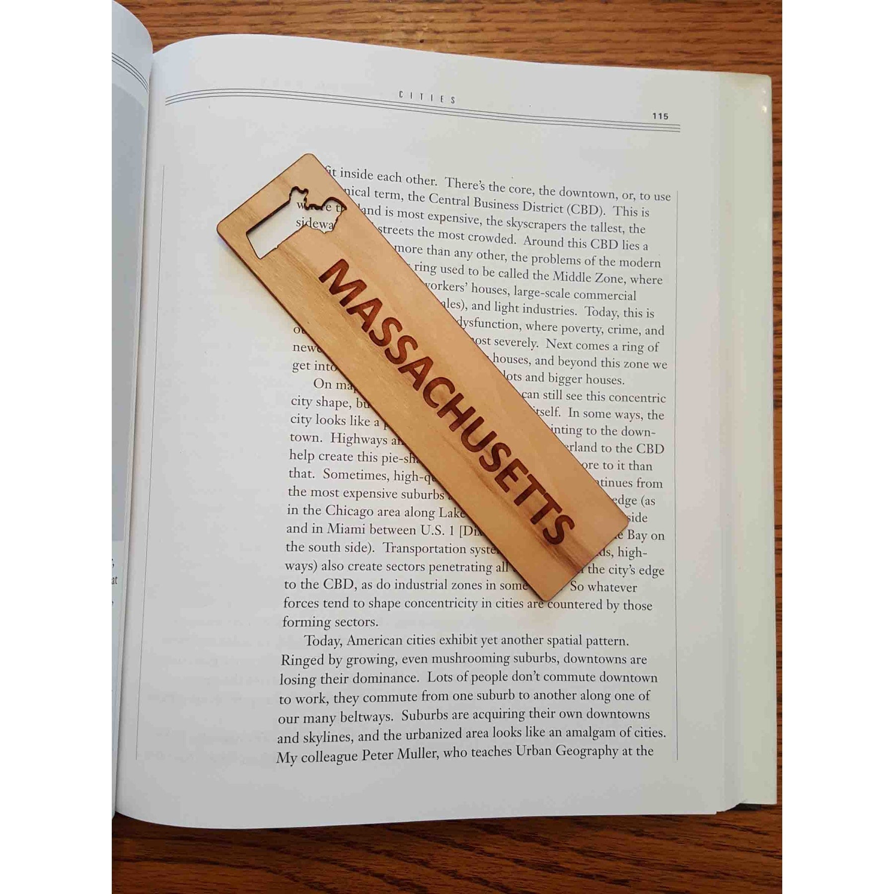 1.5" x 5.75" - Massachusetts Hardwood Bookmarks