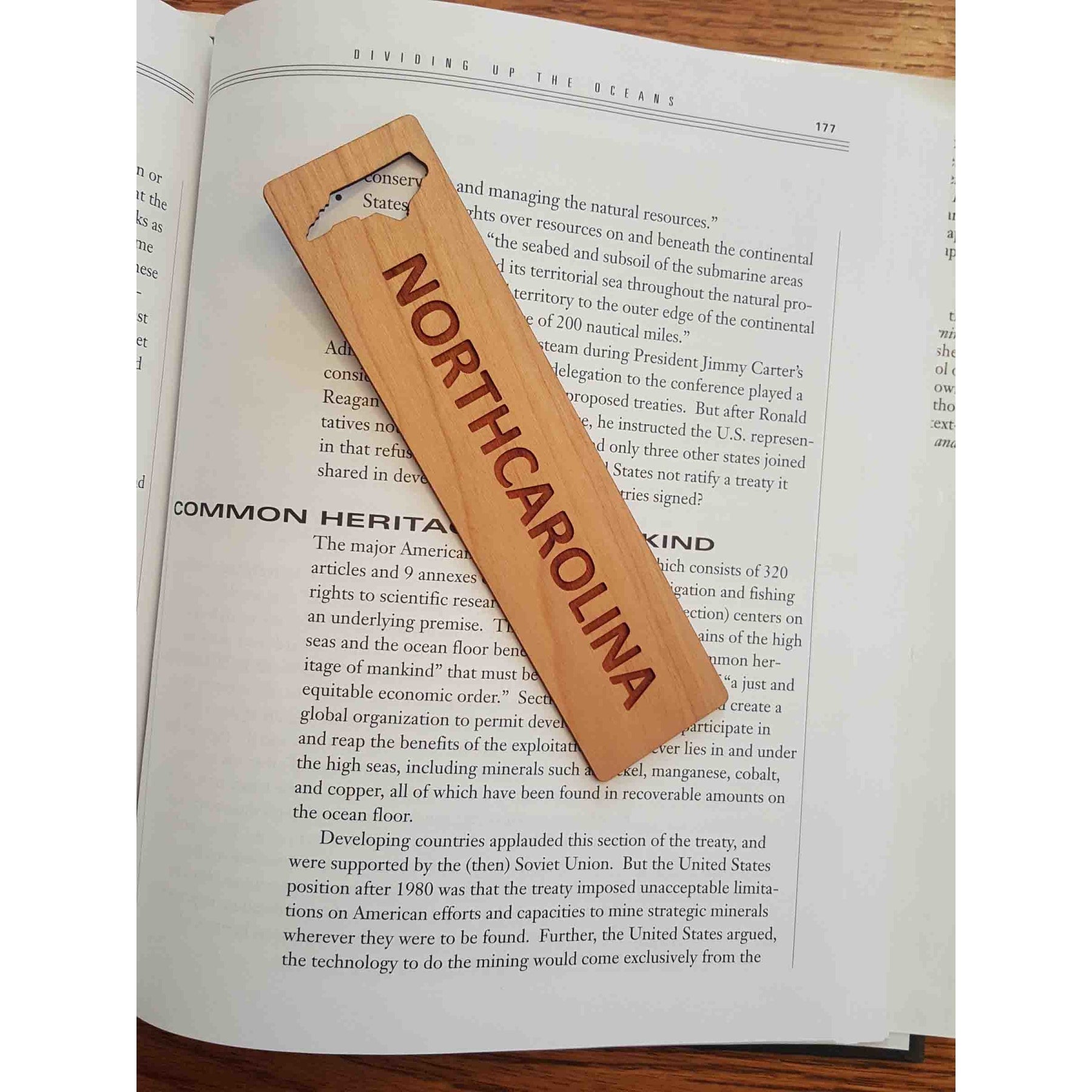 1.5" x 5.75" - North Carolina Hardwood Bookmarks