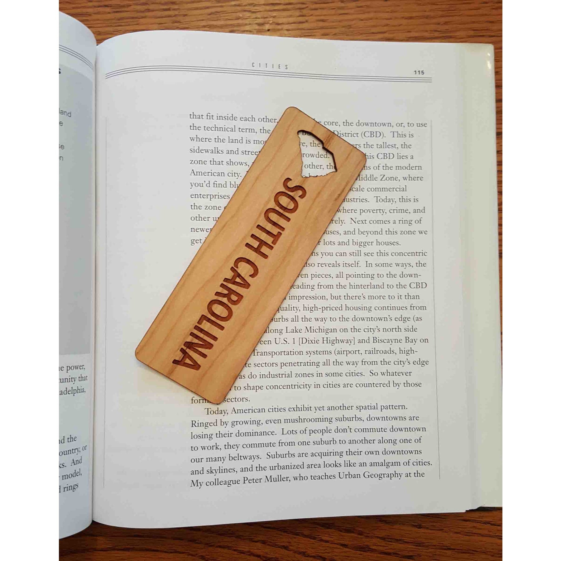 1.5" x 5.75" - South Carolina Hardwood Bookmarks
