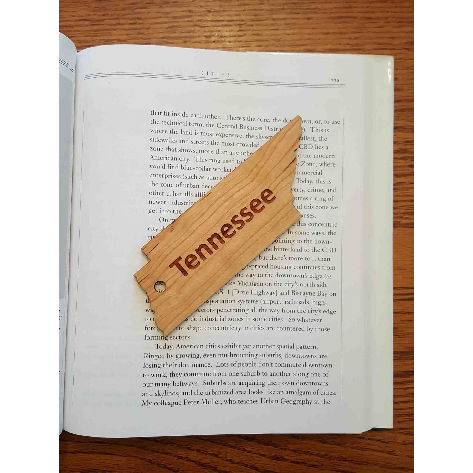 1.5" x 5.75" - Tennessee Hardwood Bookmarks