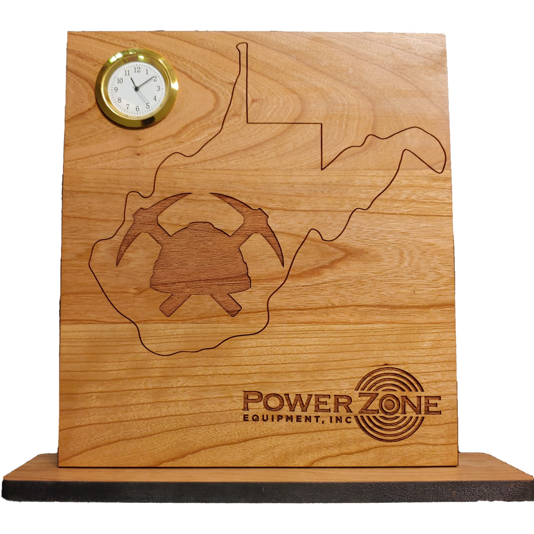 6" x 8" - West Virginia Hardwood Desktop Clocks