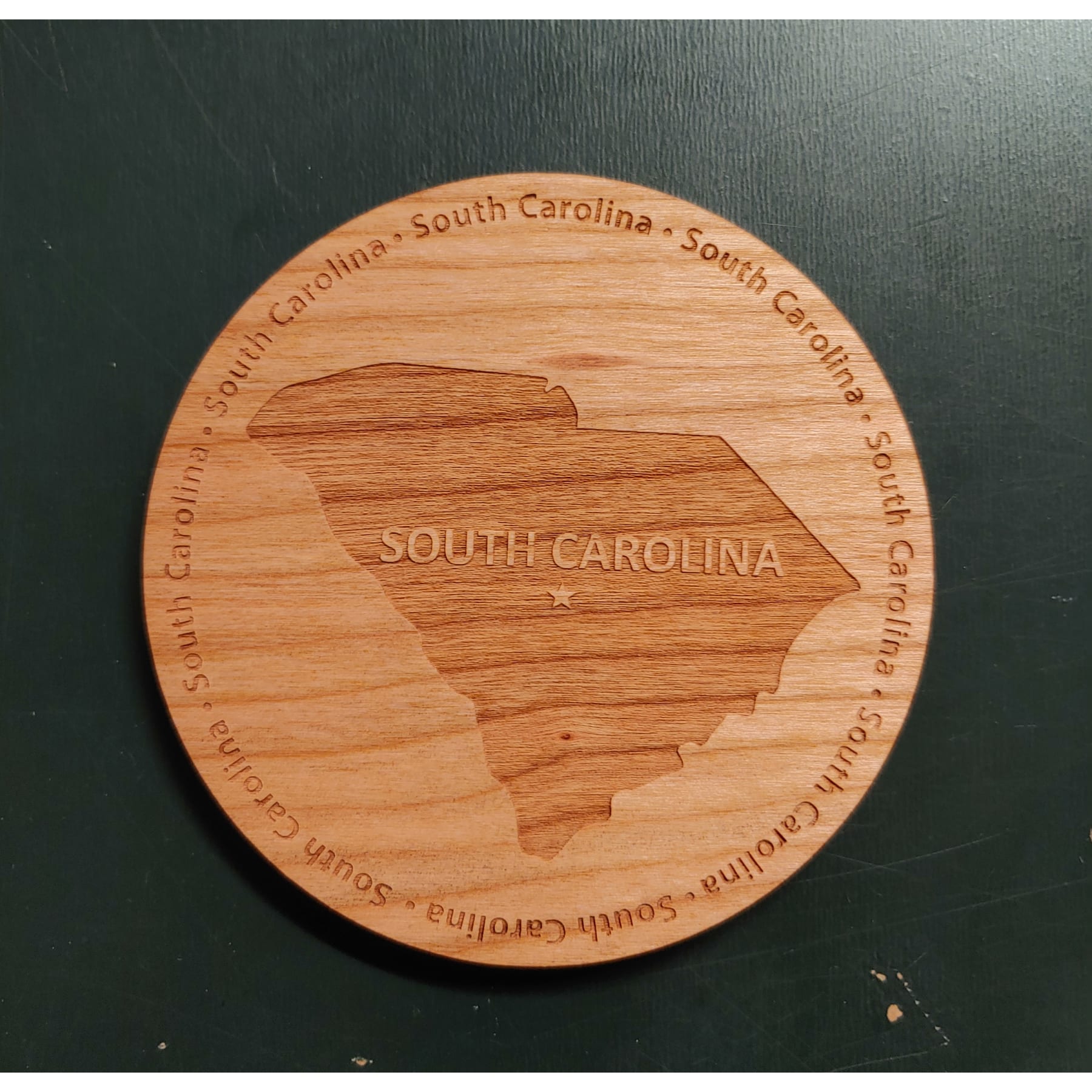 3.5" - South Carolina Hardwood Coasters