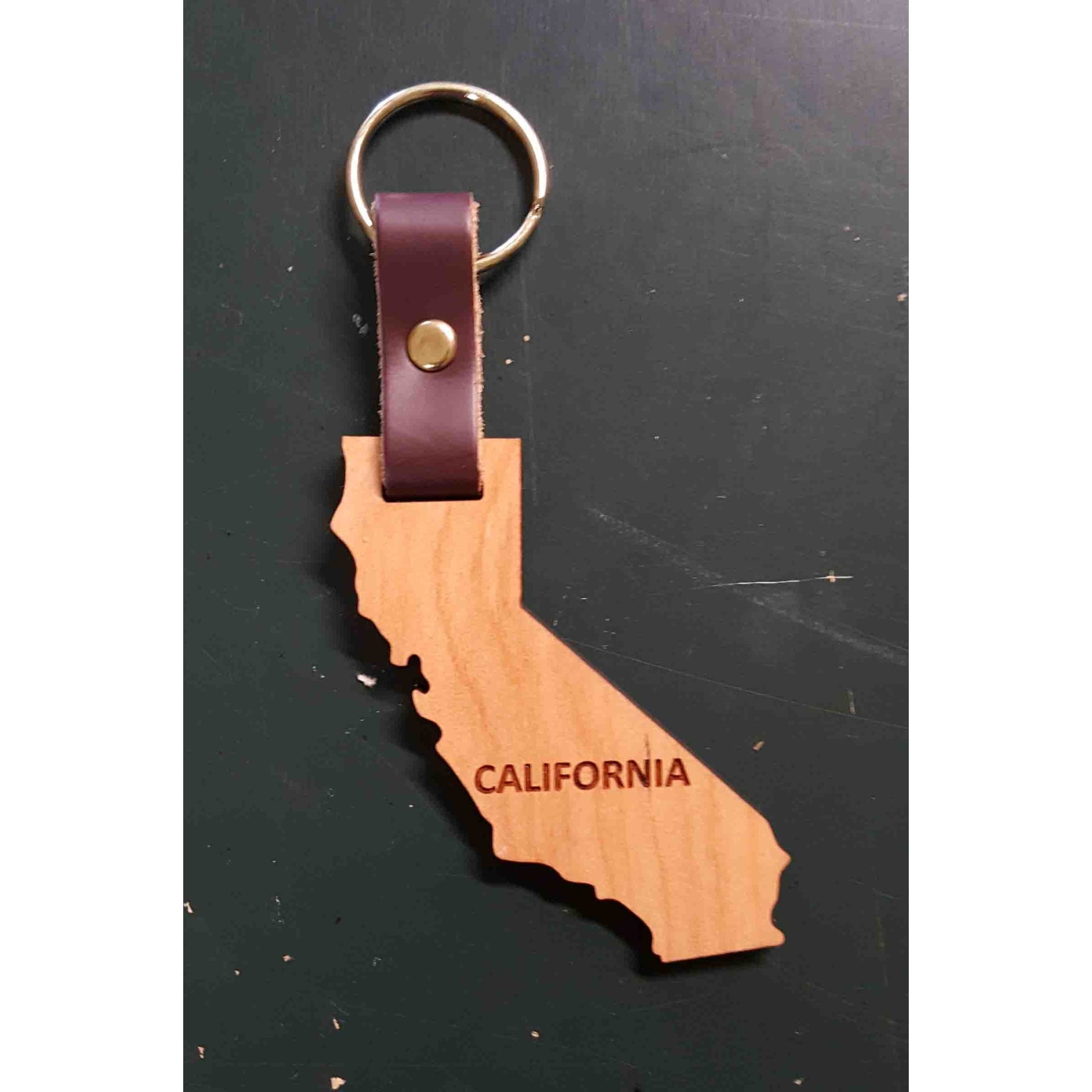 2" - California Hardwood Keychains