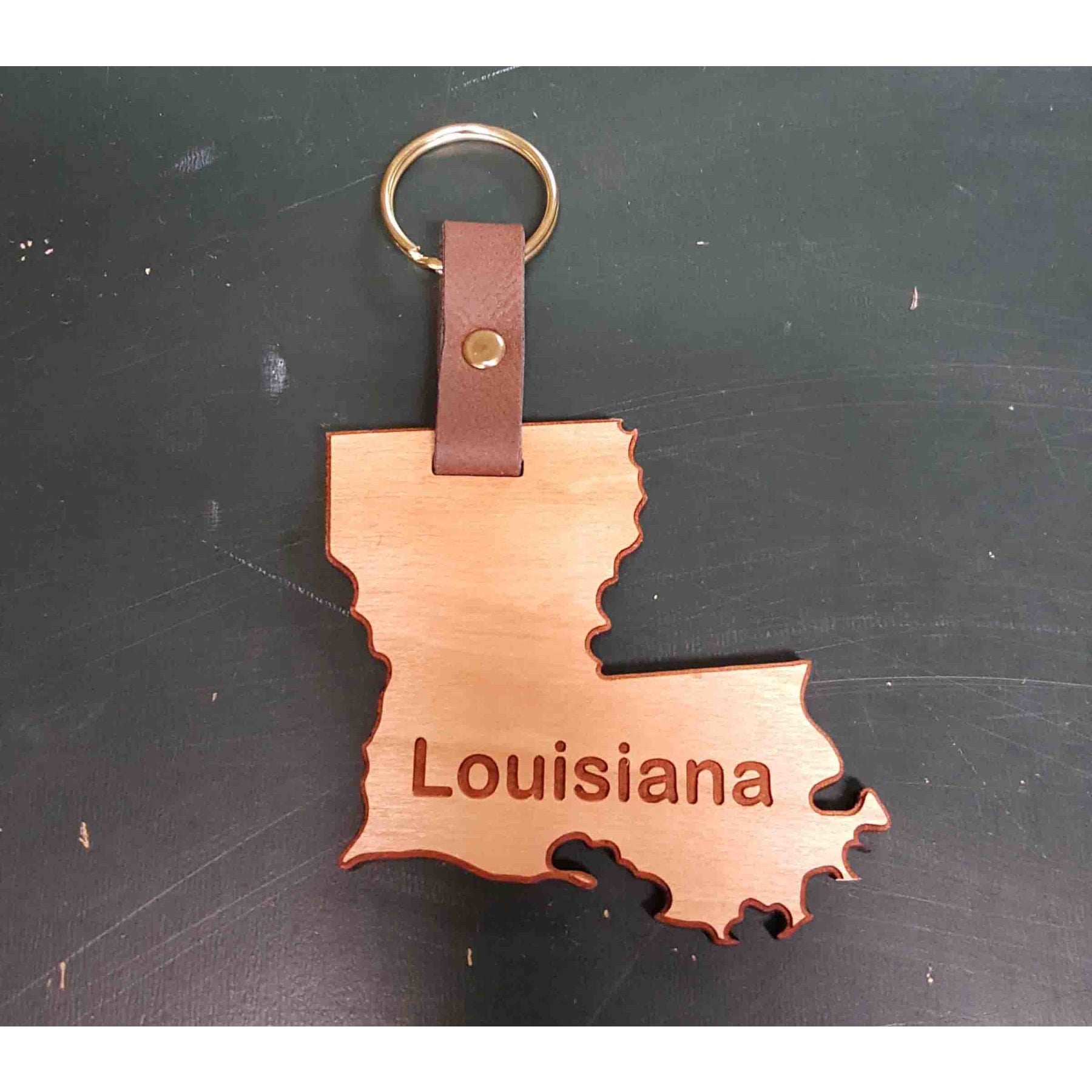 2" - Louisiana Hardwood Keychains