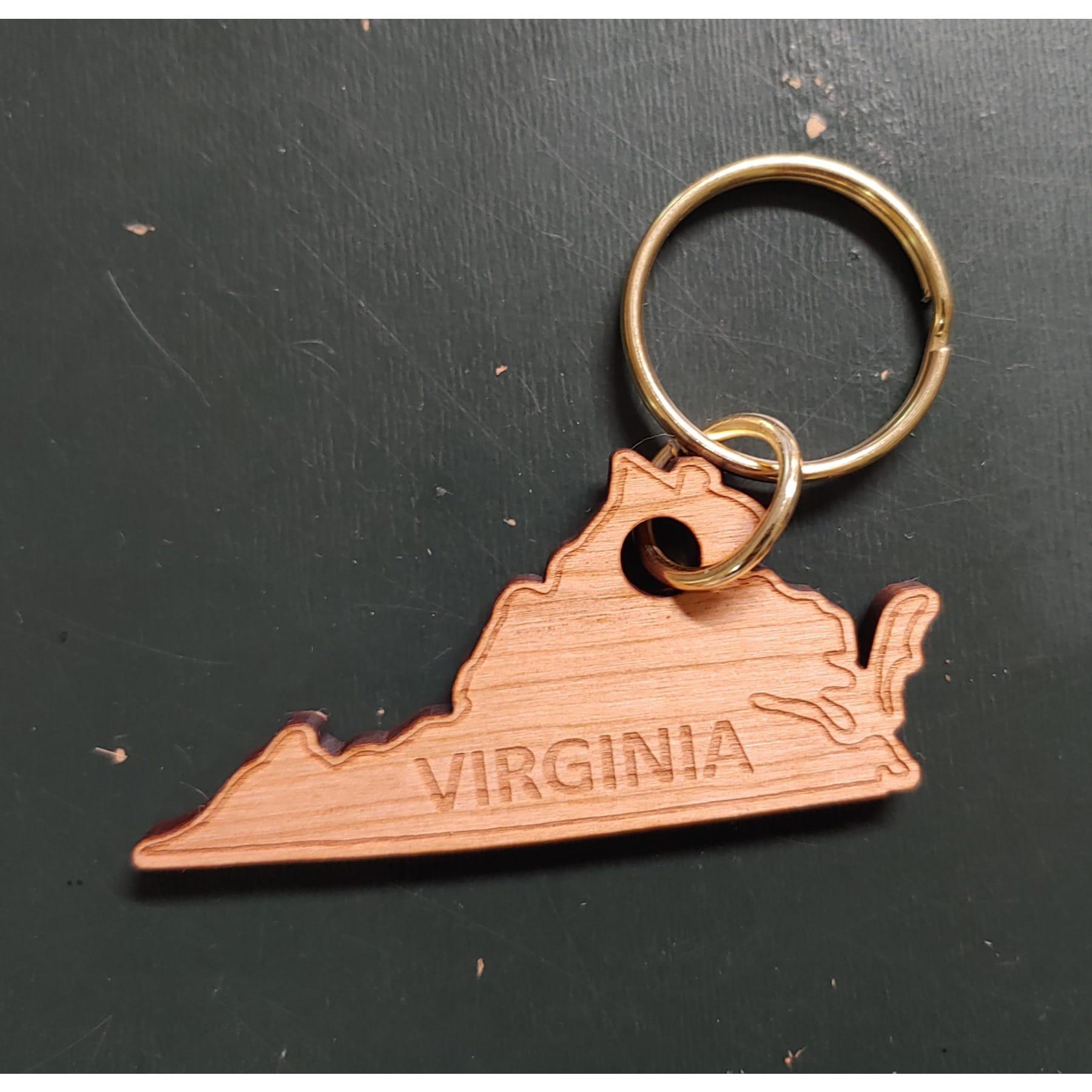 2" - Virginia Hardwood Keychains