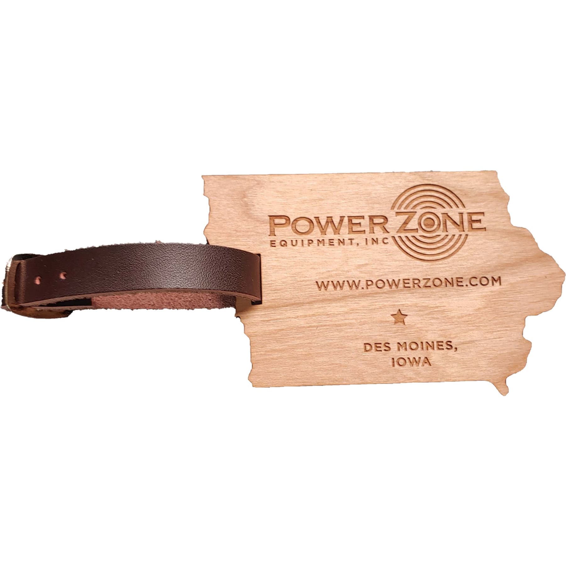 3" x 4" - Iowa Hardwood Luggage Tags