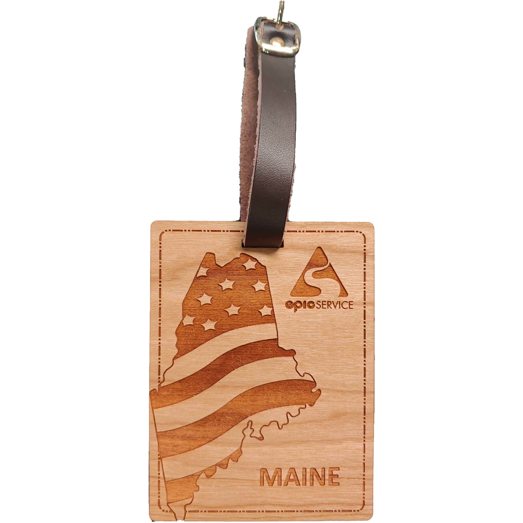 3" x 4" - Maine Hardwood Luggage Tags