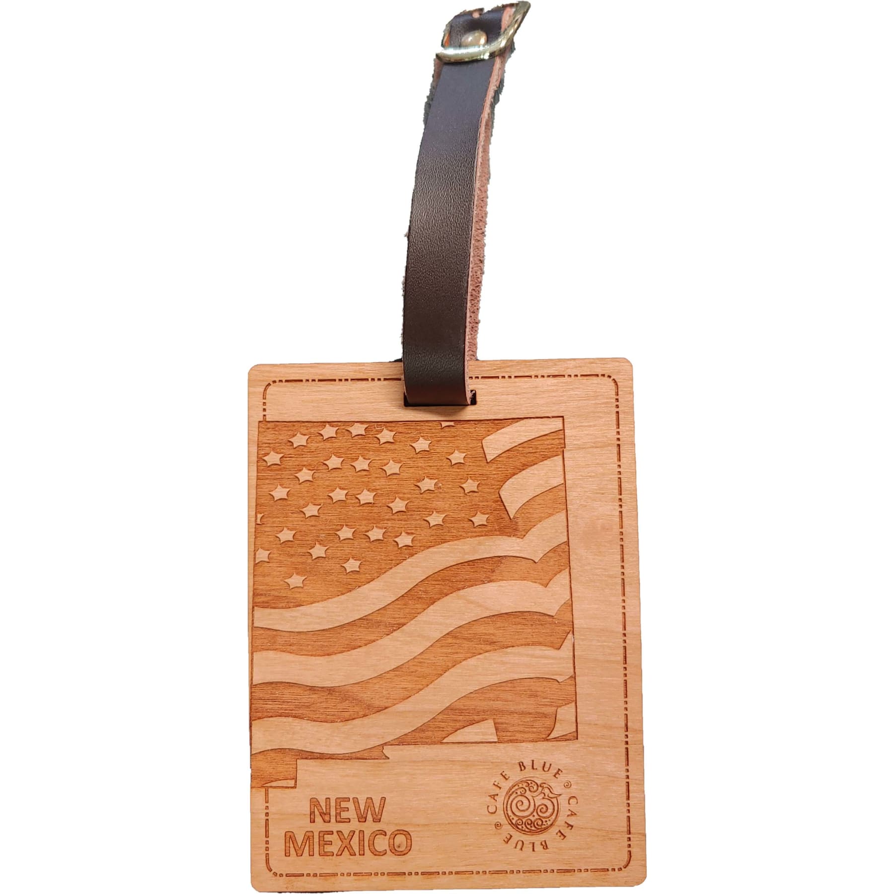3" x 4" - New Mexico Hardwood Luggage Tags