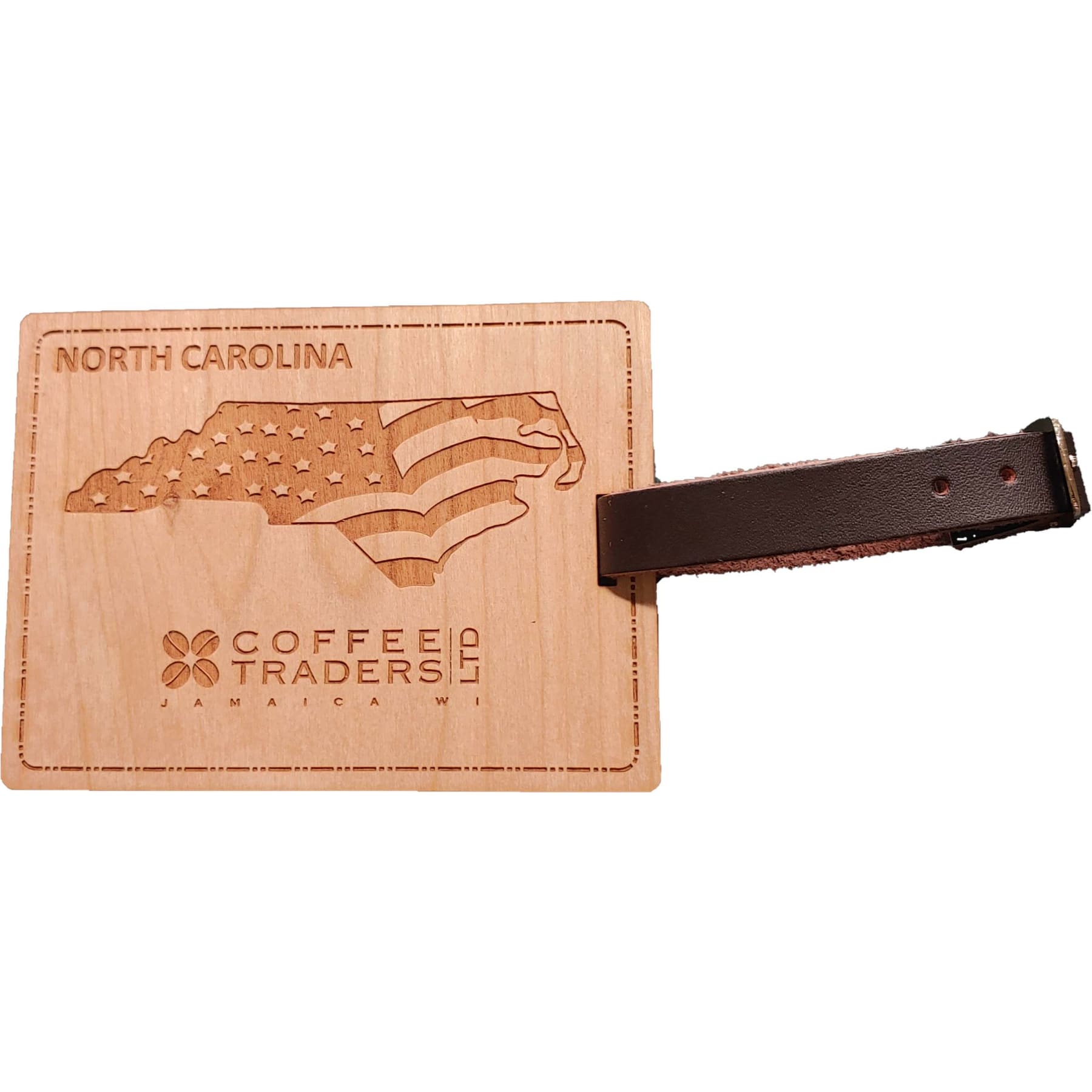 3" x 4" - North Carolina Hardwood Luggage Tags