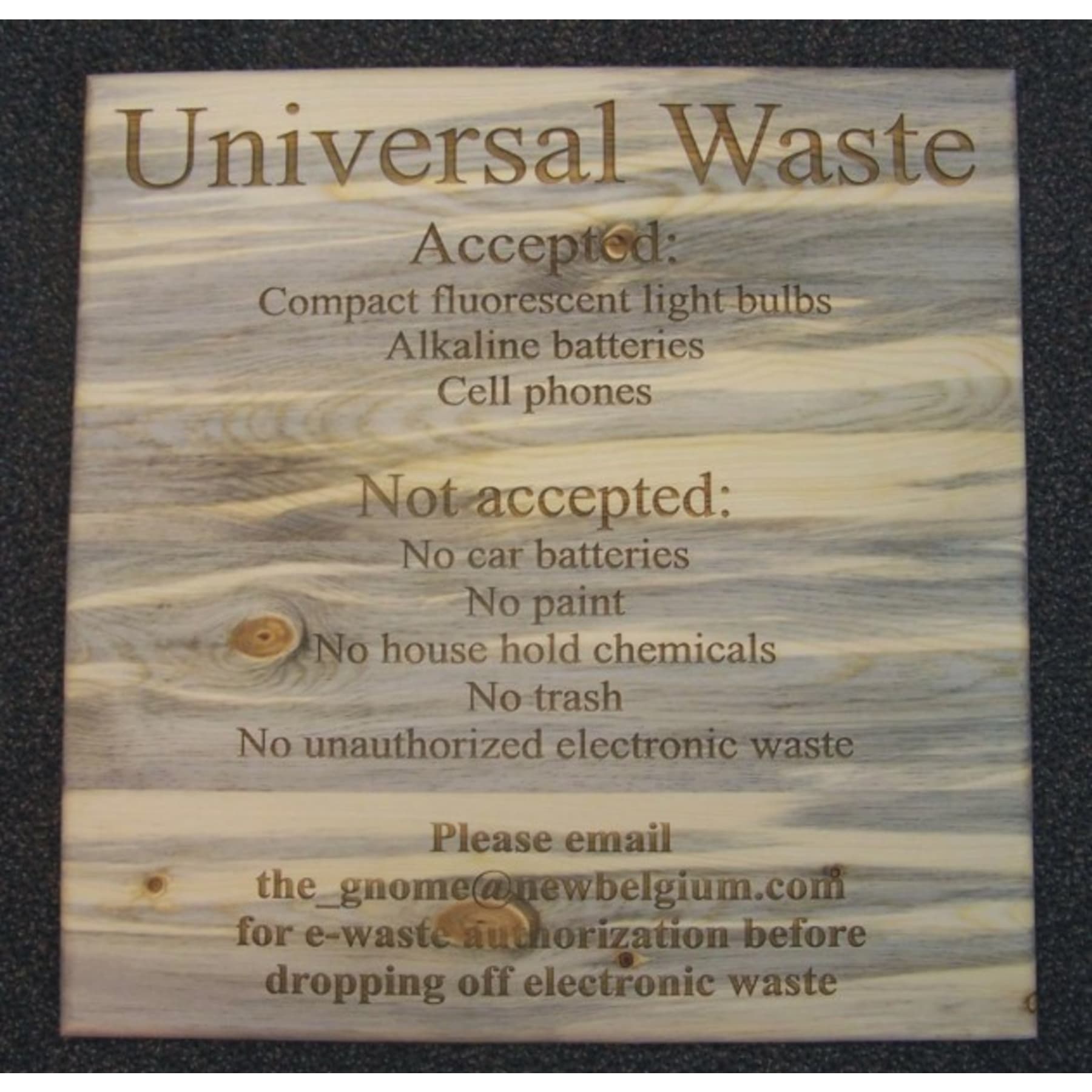 Custom Hardwood Signs - SW03