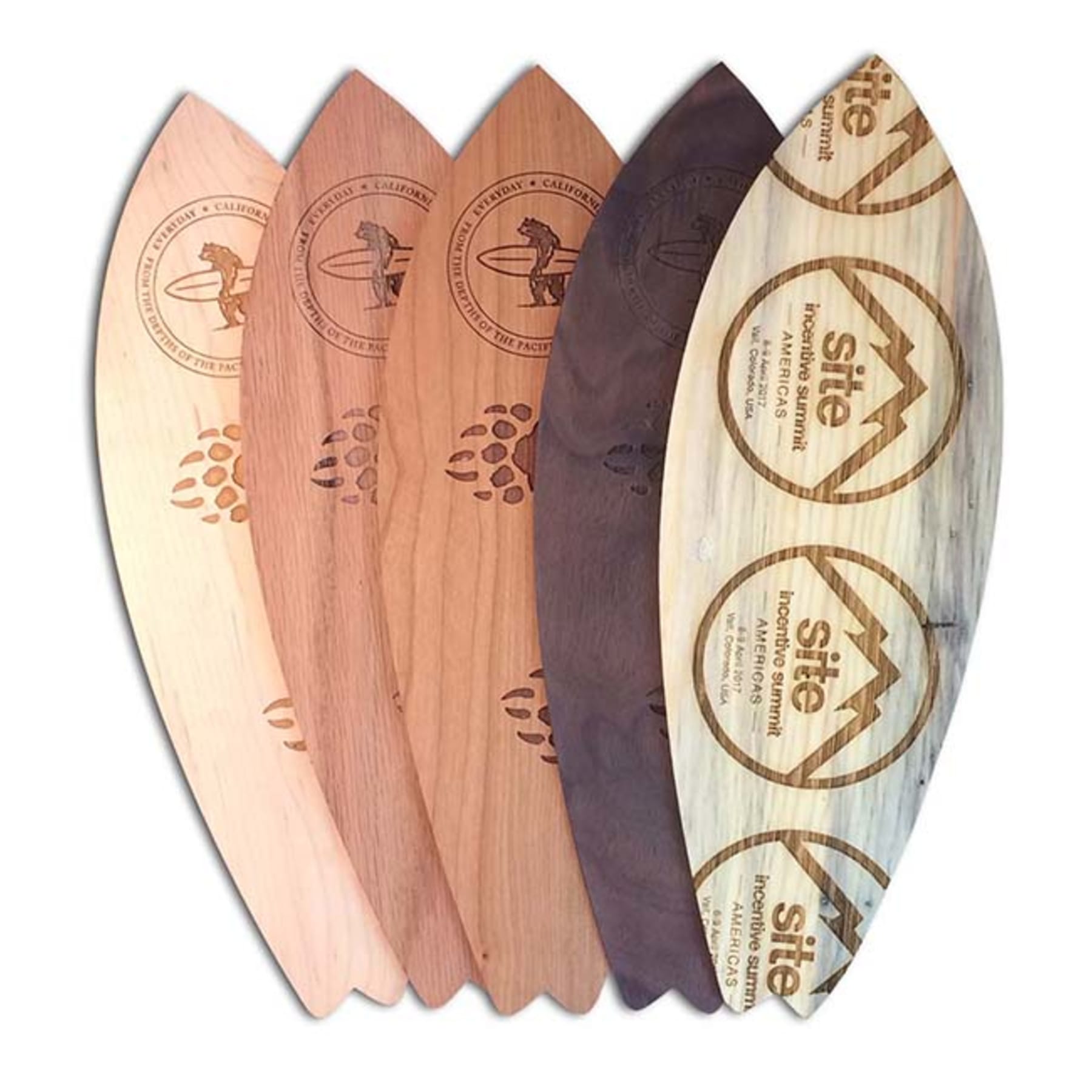 4" x 12" - Promotional Hardwood Surfboards