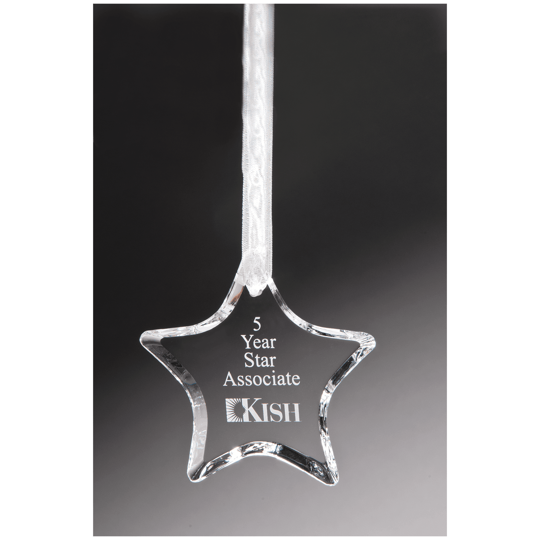 3.5" Crystal Star Ornament