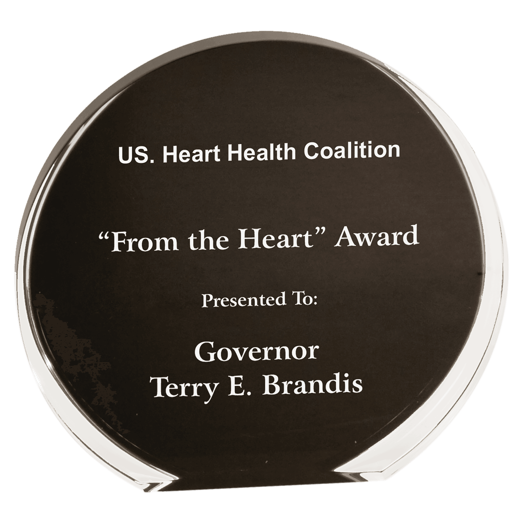 5.5" Black/Clear Luminary Circle Acrylic