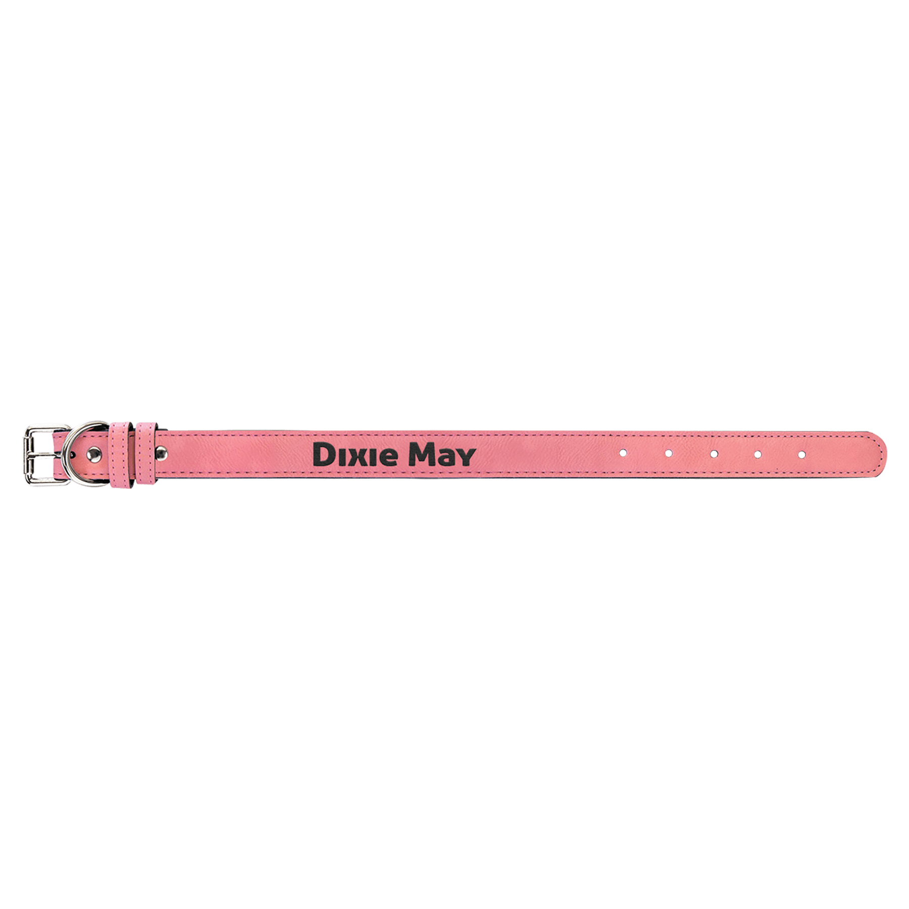 Small 15" x.75" Pink Leatherette Dog Collar